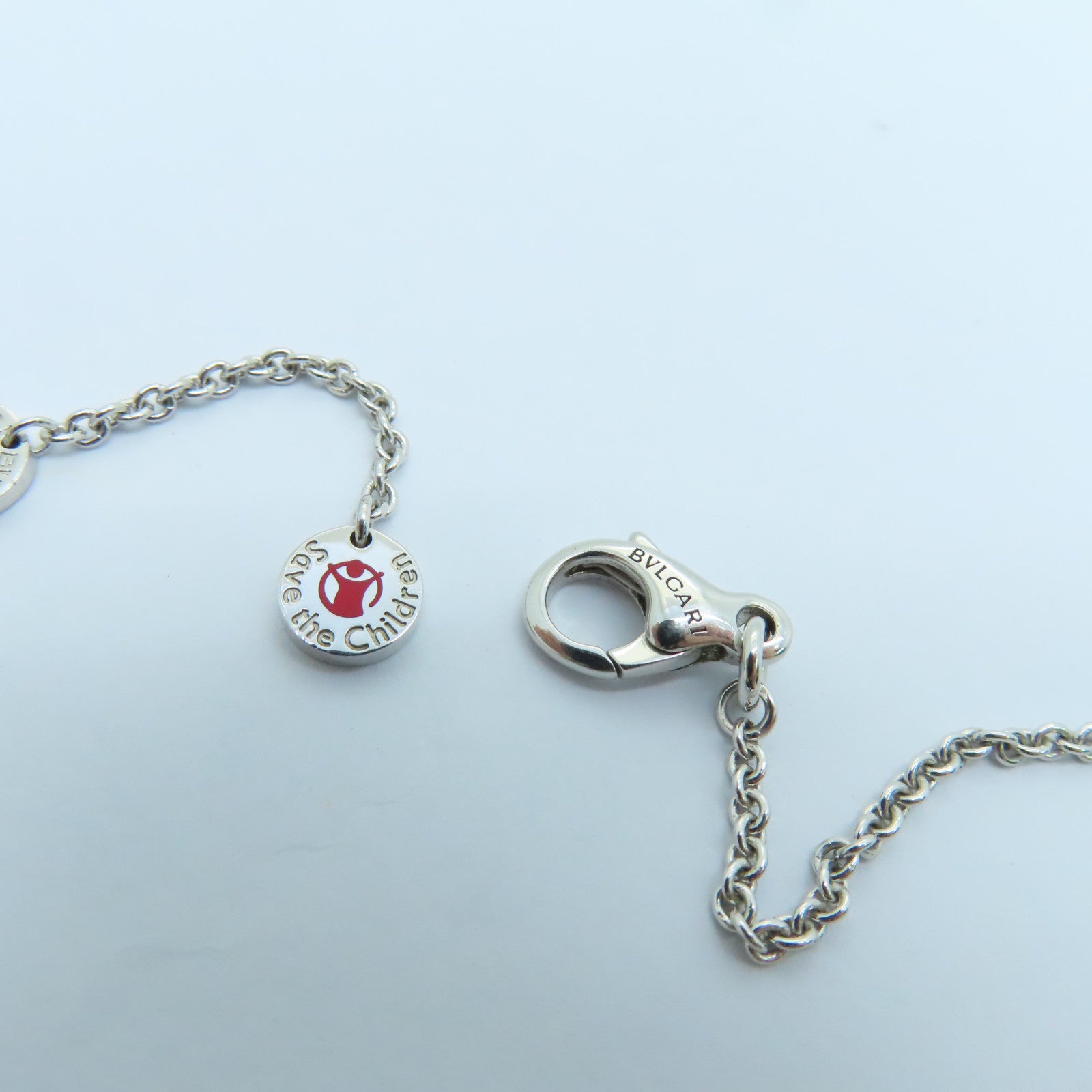BVLGARI 925純銀B.Zero Necklace銀扣項鍊黑色