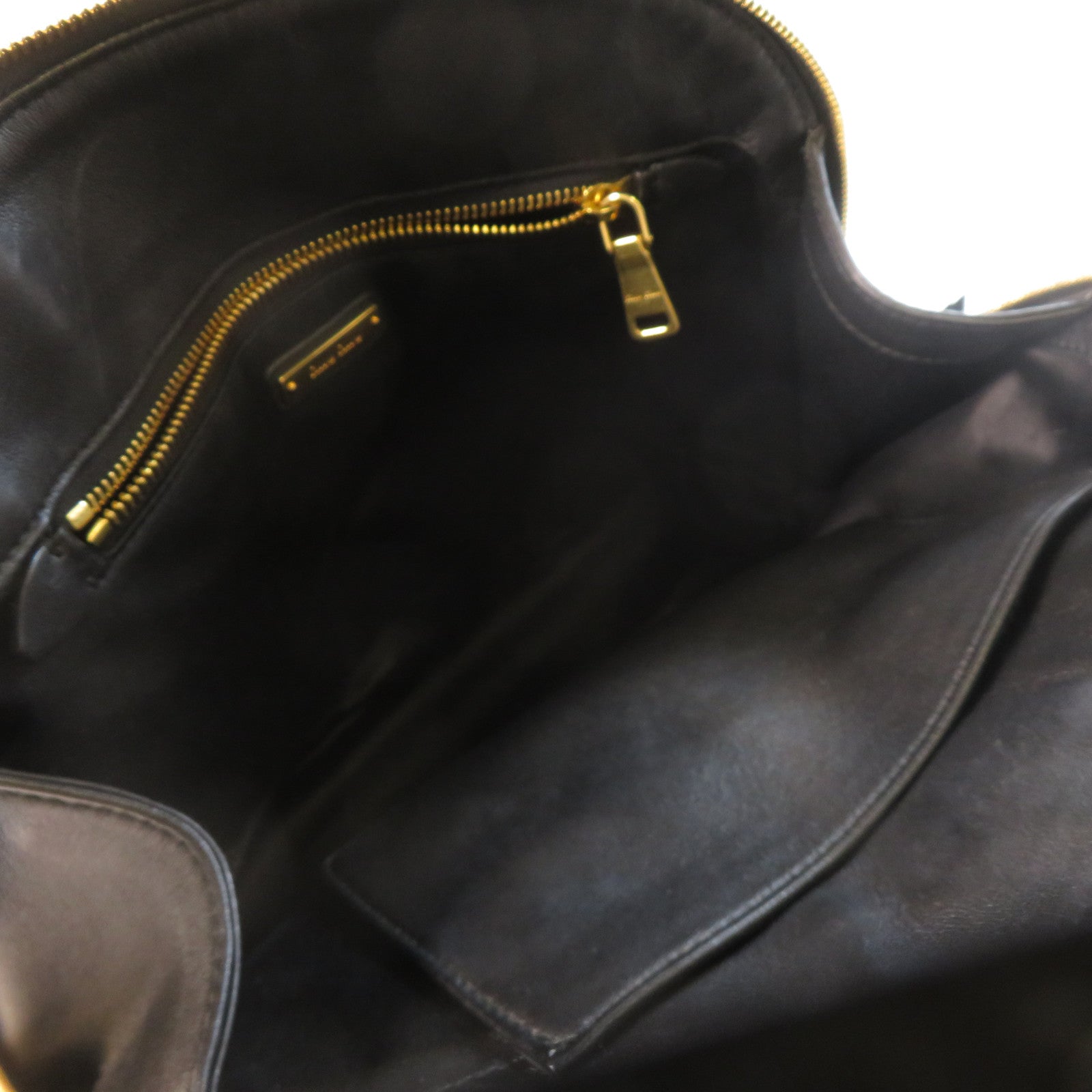 Miu Miu 羊皮皮革2 Way Shoulder金扣手挽肩背兩用袋黑色