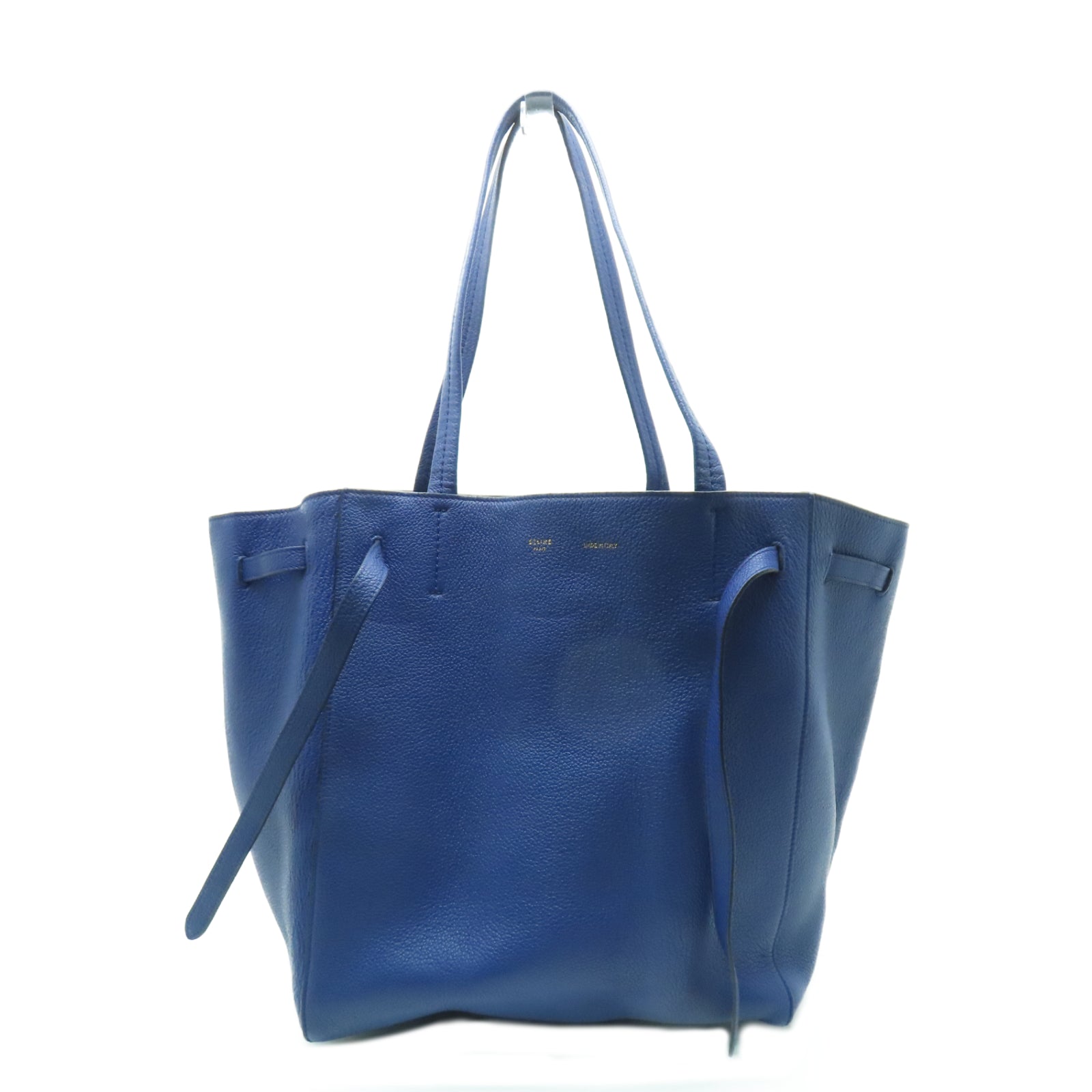CELINE 牛皮皮革Tote Bag肩背袋藍色