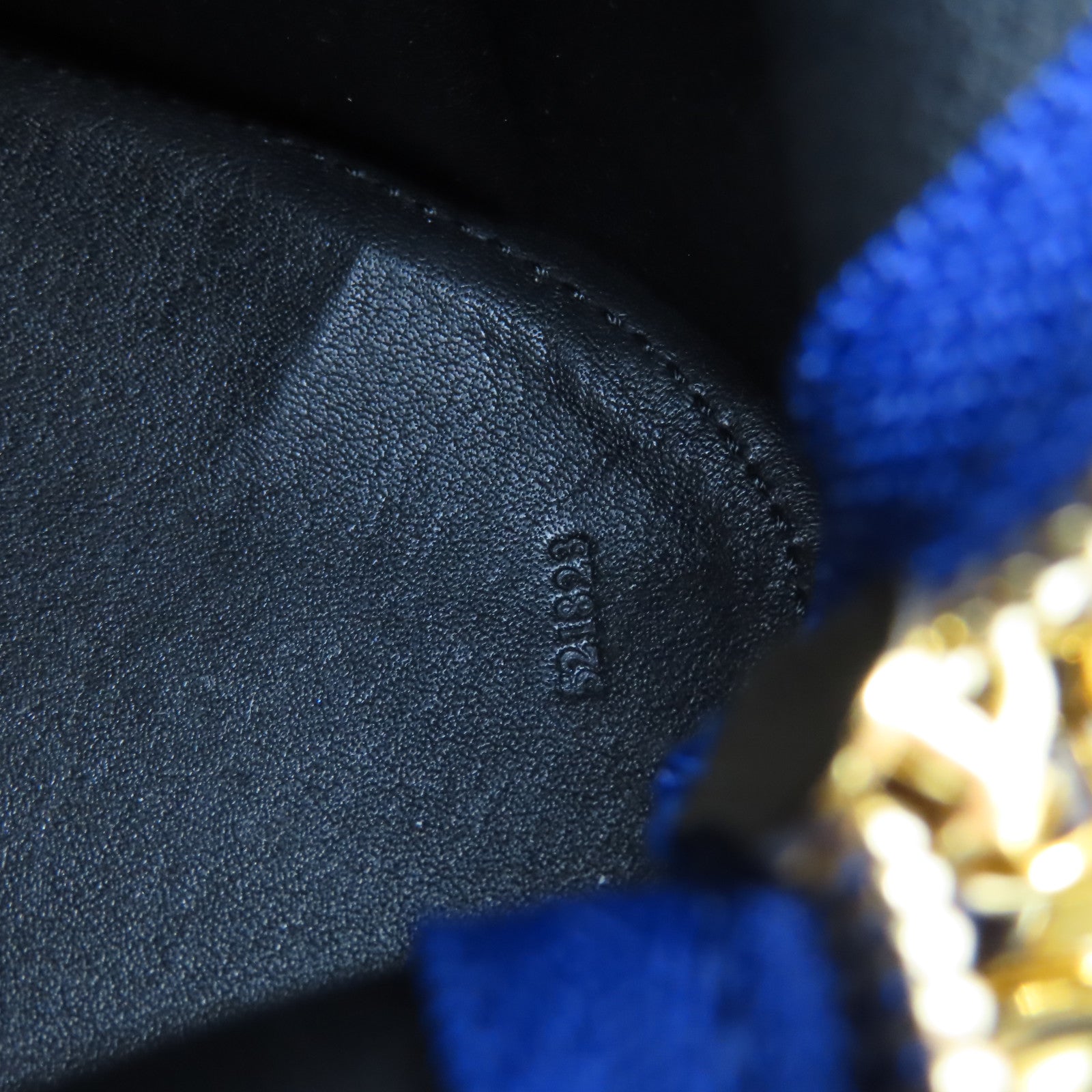 LOEWE 牛皮皮革Bunny Star Mini Bag金扣肩背袋寶藍色