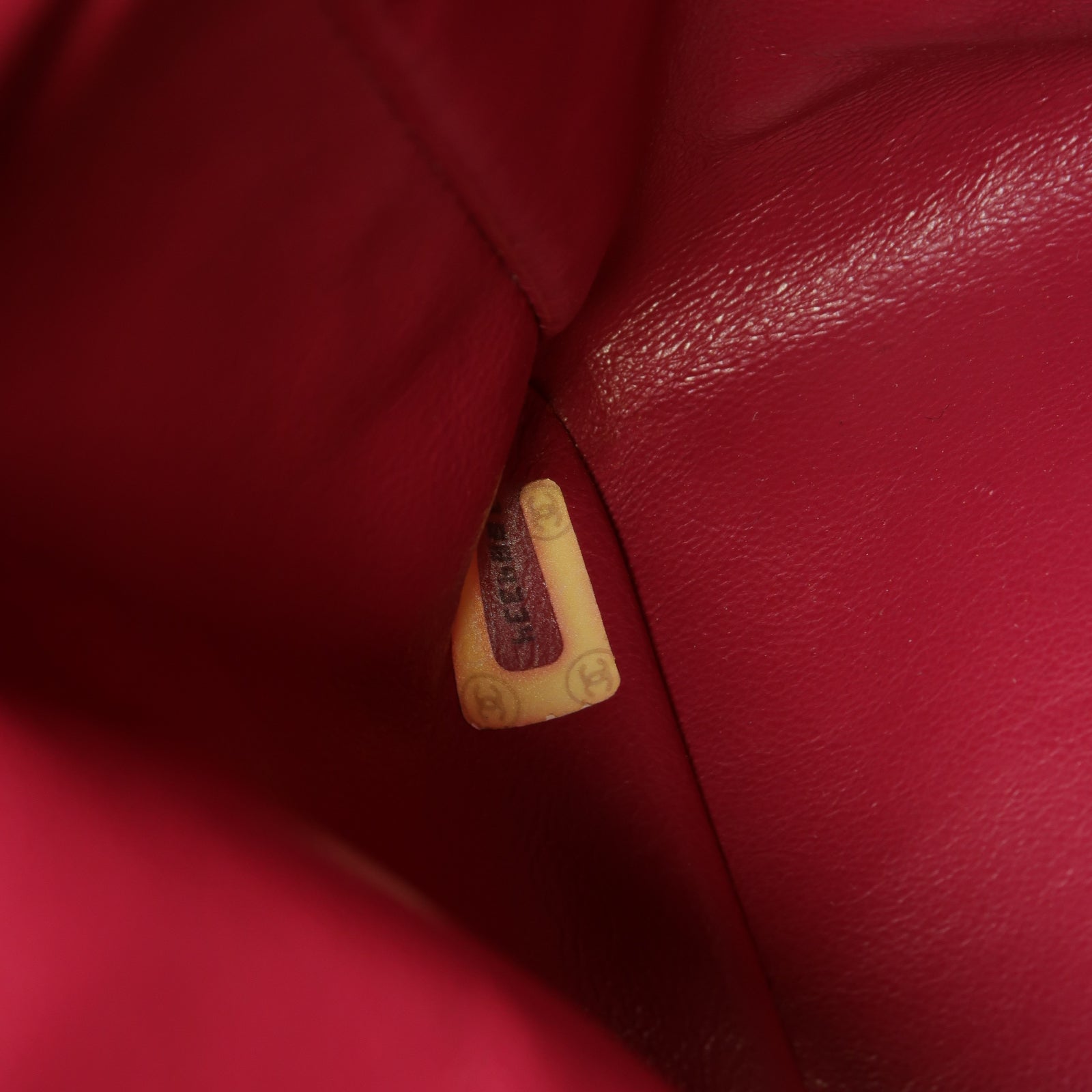 CHANEL 菱格羊皮皮革Shoulder Bag金扣肩背袋紅色