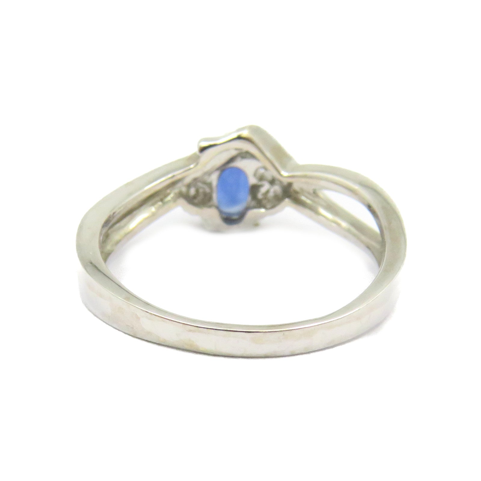 JEWELRY 【激減優惠】18K白金Sapphire Ring藍寶石戒指US#5.25