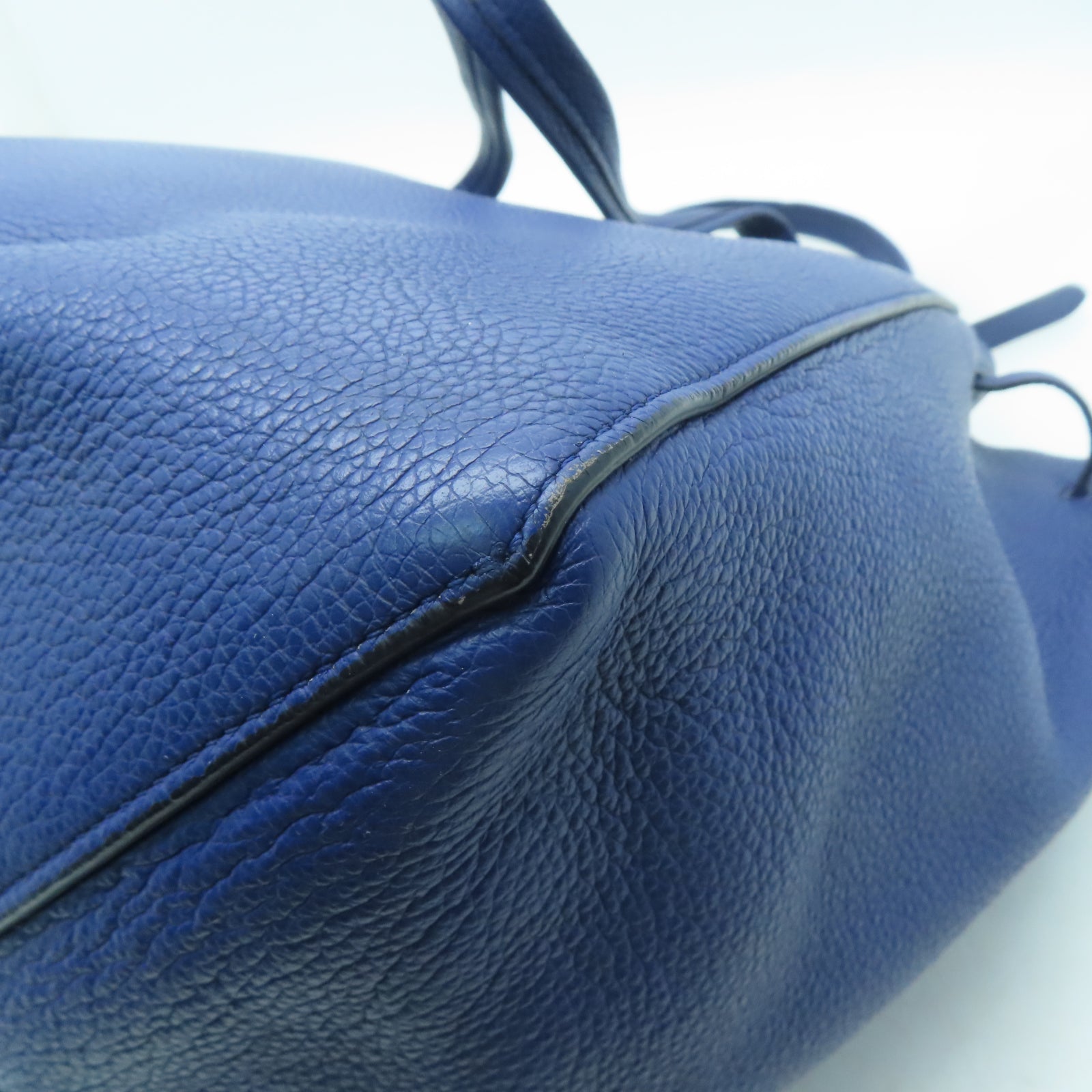 CELINE 牛皮皮革Tote Bag肩背袋藍色