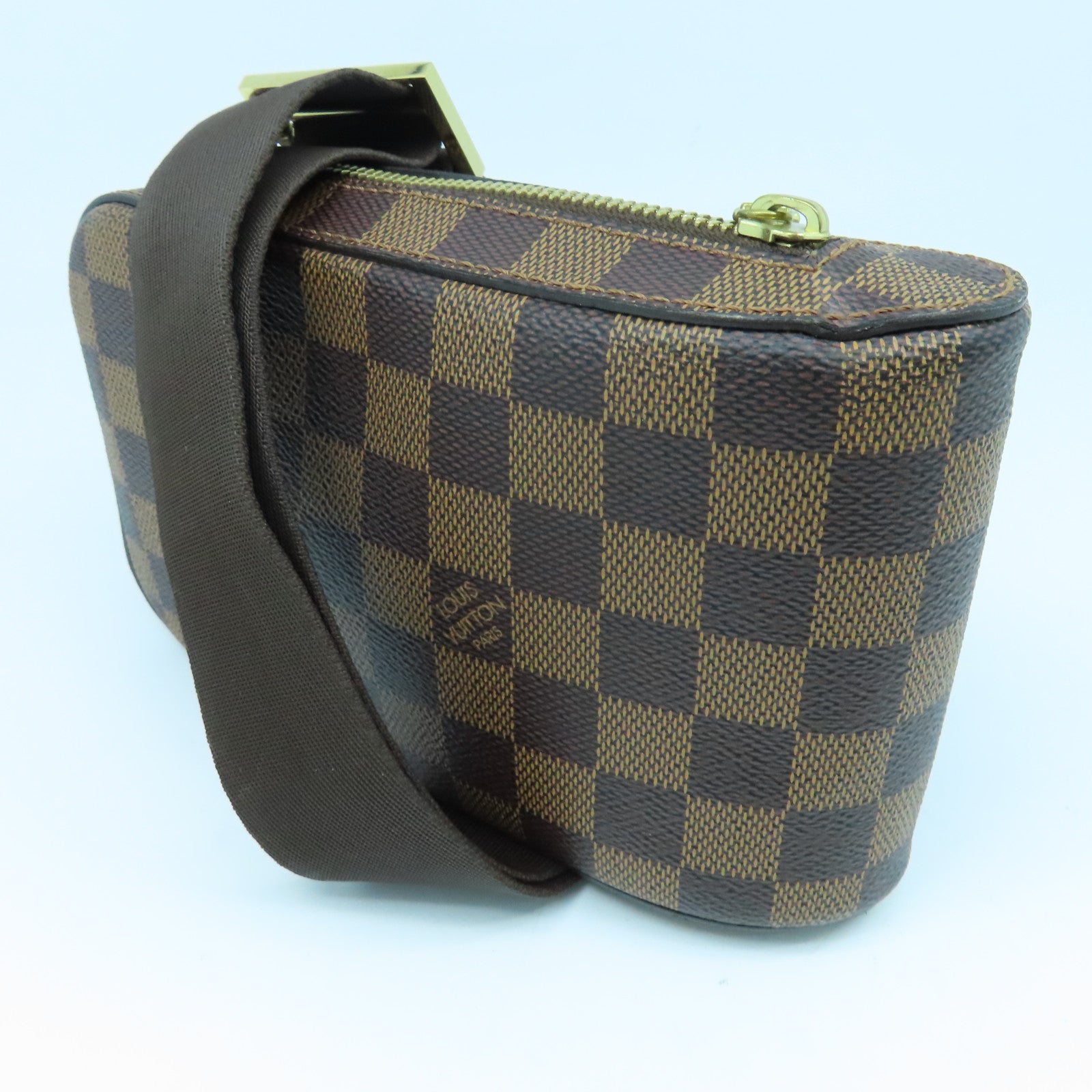 LOUIS VUITTON Damier Geronimos Waist Bag金扣腰包啡色