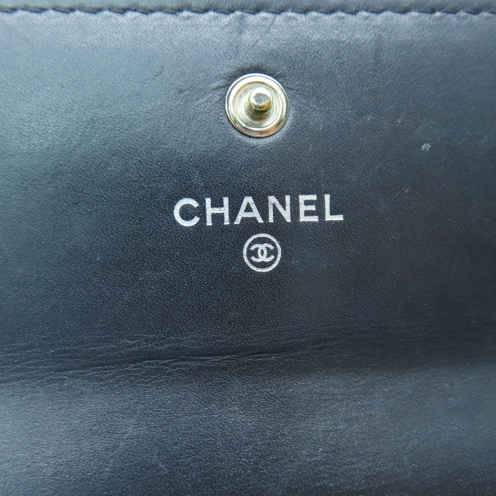 CHANEL 漆皮皮革Long Wallet銀扣長錢包棕色