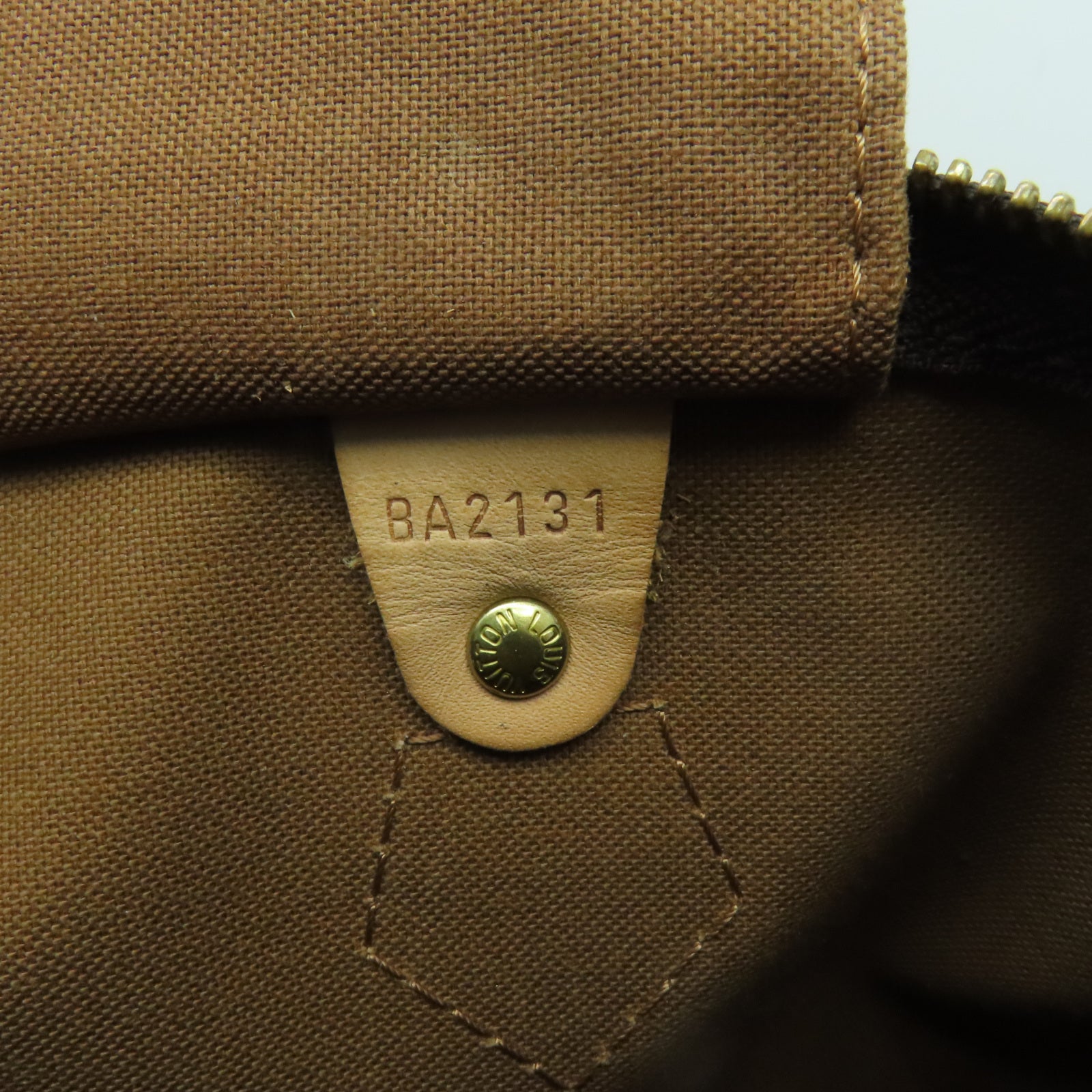 LOUIS VUITTON Monogram Speedy 35金扣手挽袋啡色