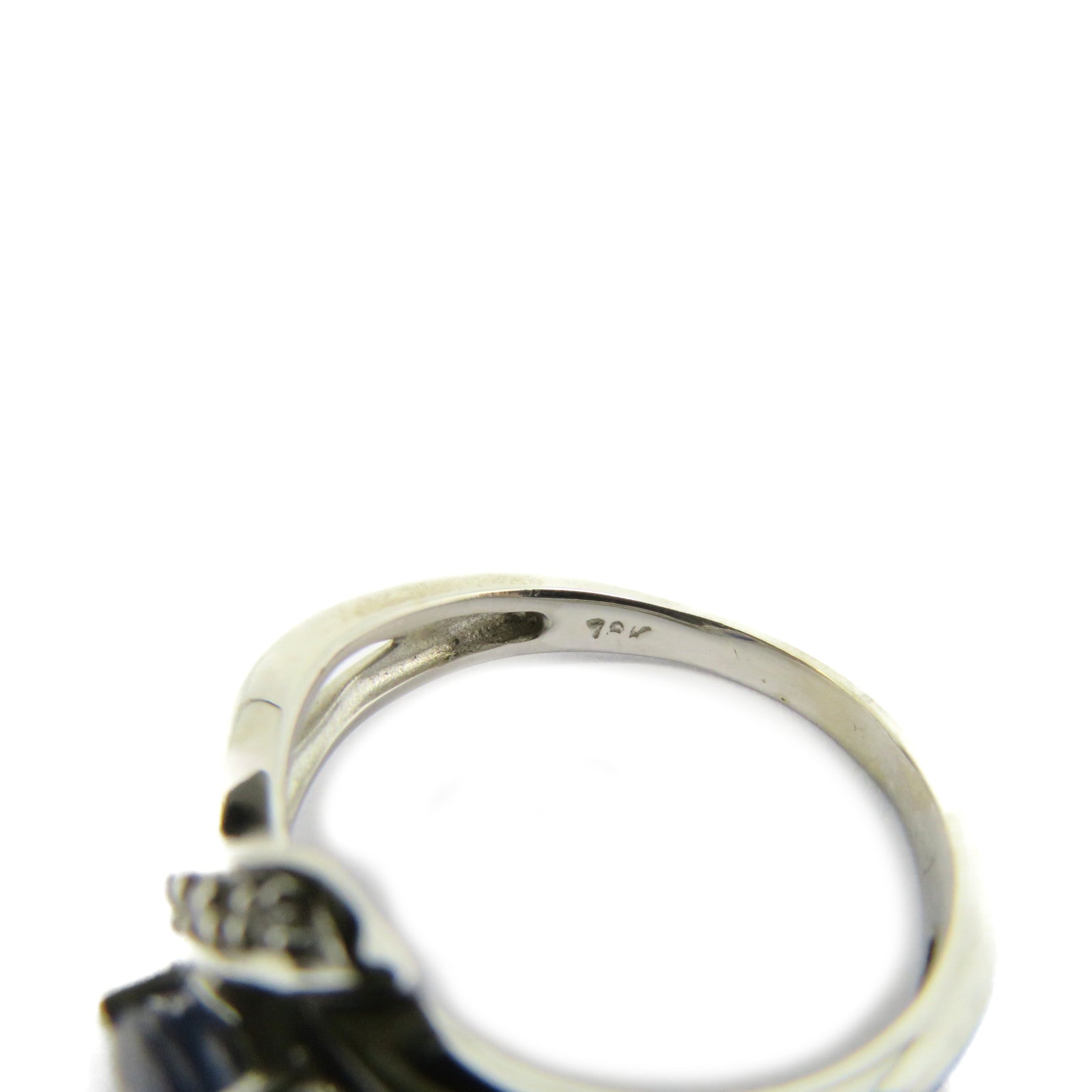 JEWELRY 【激減優惠】18K白金Sapphire Ring藍寶石戒指US#5.25
