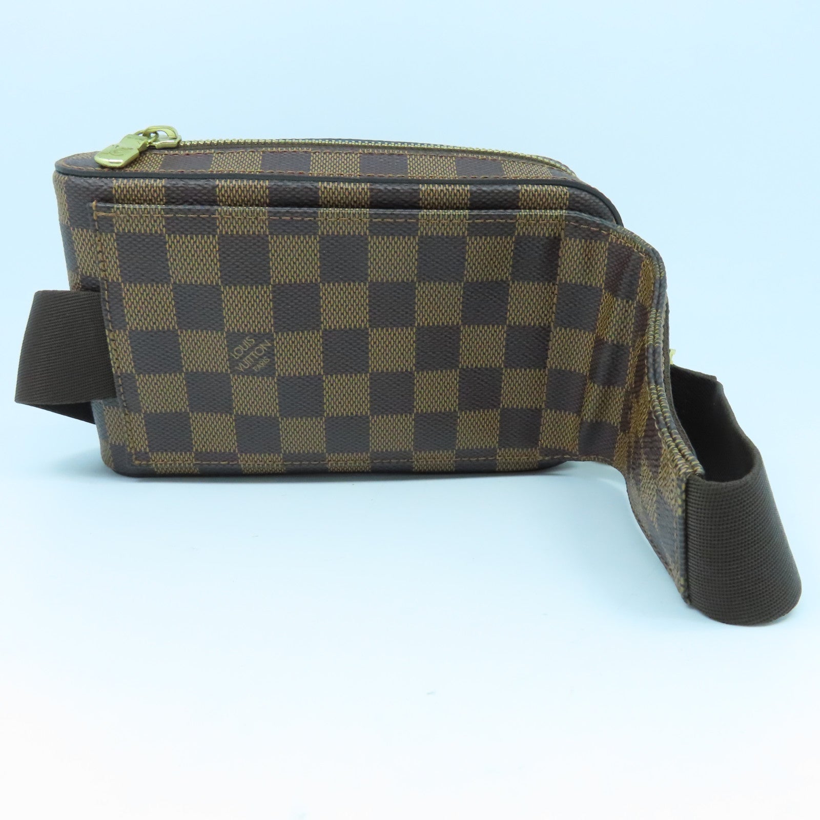 LOUIS VUITTON Damier Geronimos Waist Bag金扣腰包啡色