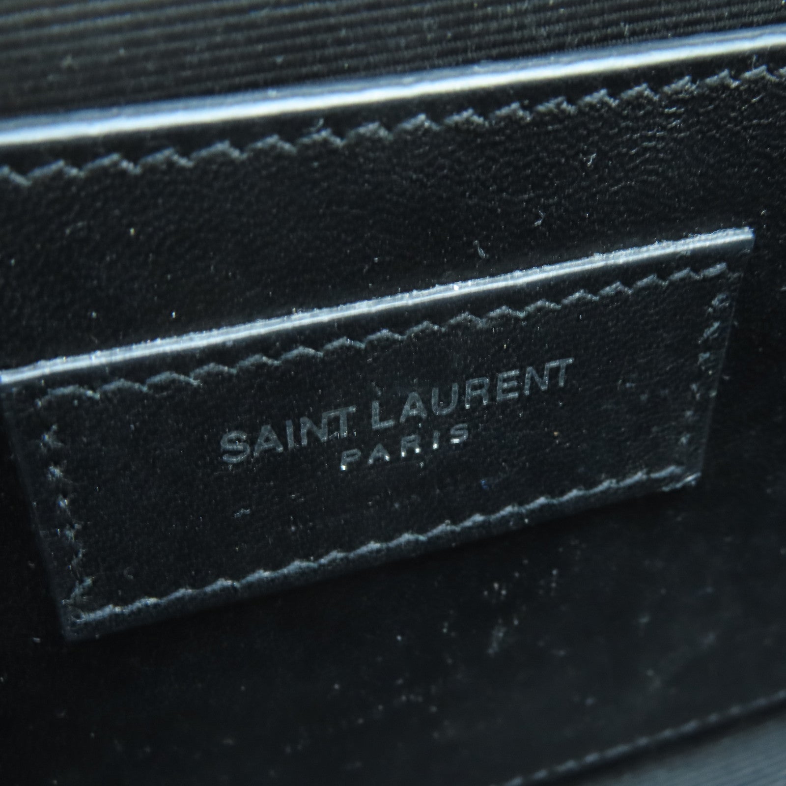 SAINT LAURENT 牛皮皮革Chain Shoulder Bag銀扣肩背袋白色