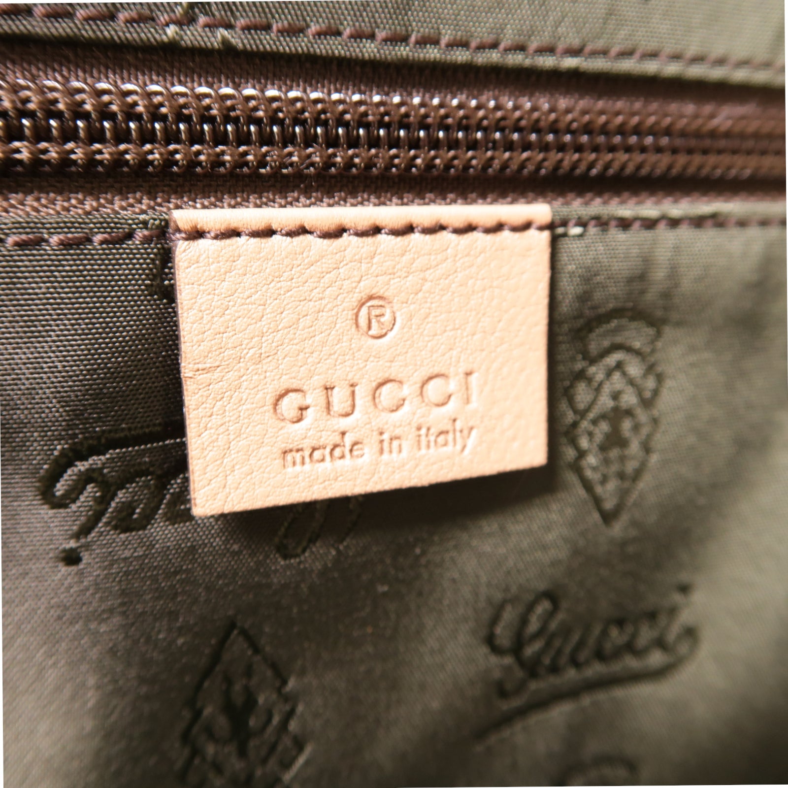 GUCCI 牛皮皮革Tote Bag金扣手挽袋粉紅色