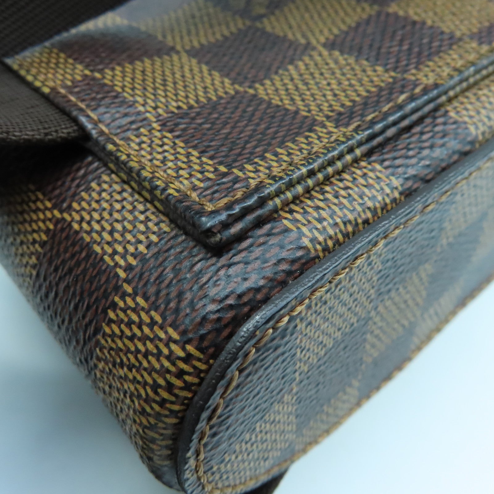 LOUIS VUITTON Damier Geronimos Waist Bag金扣腰包啡色