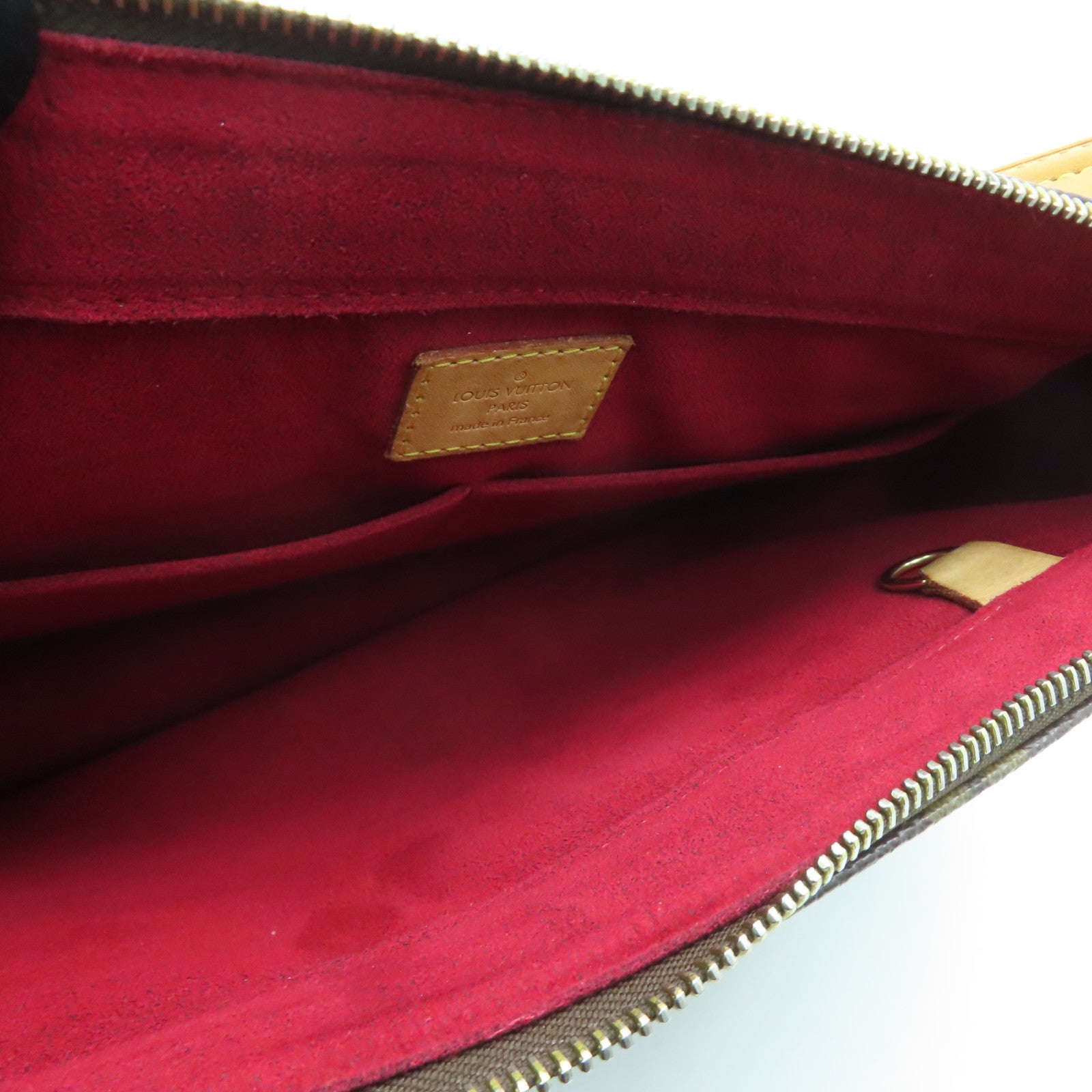 LOUIS VUITTON Monogram Viva Cite GM Gold Buckle Hand Bag / Shoulder Bag Brown