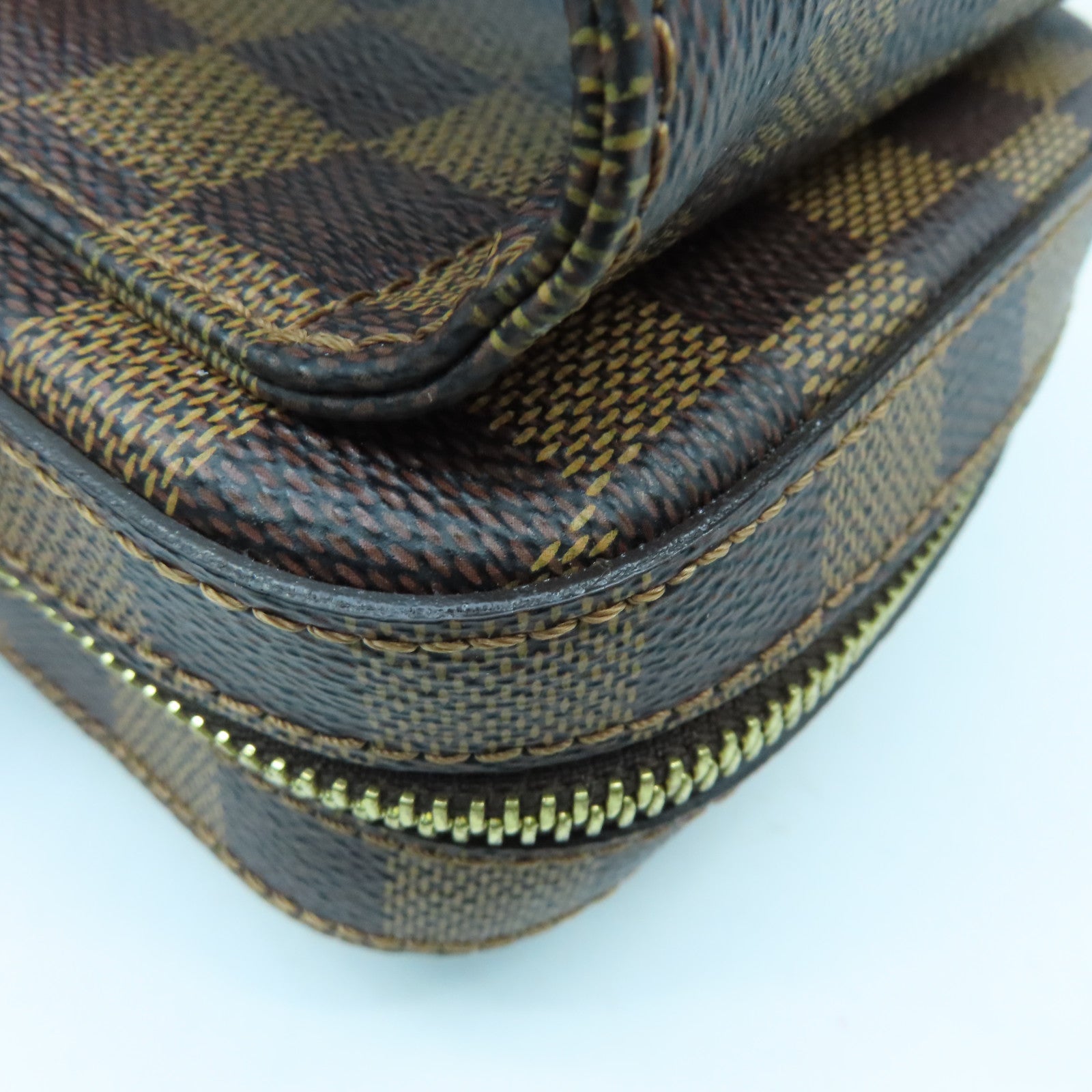 LOUIS VUITTON Damier Geronimos Waist Bag金扣腰包啡色