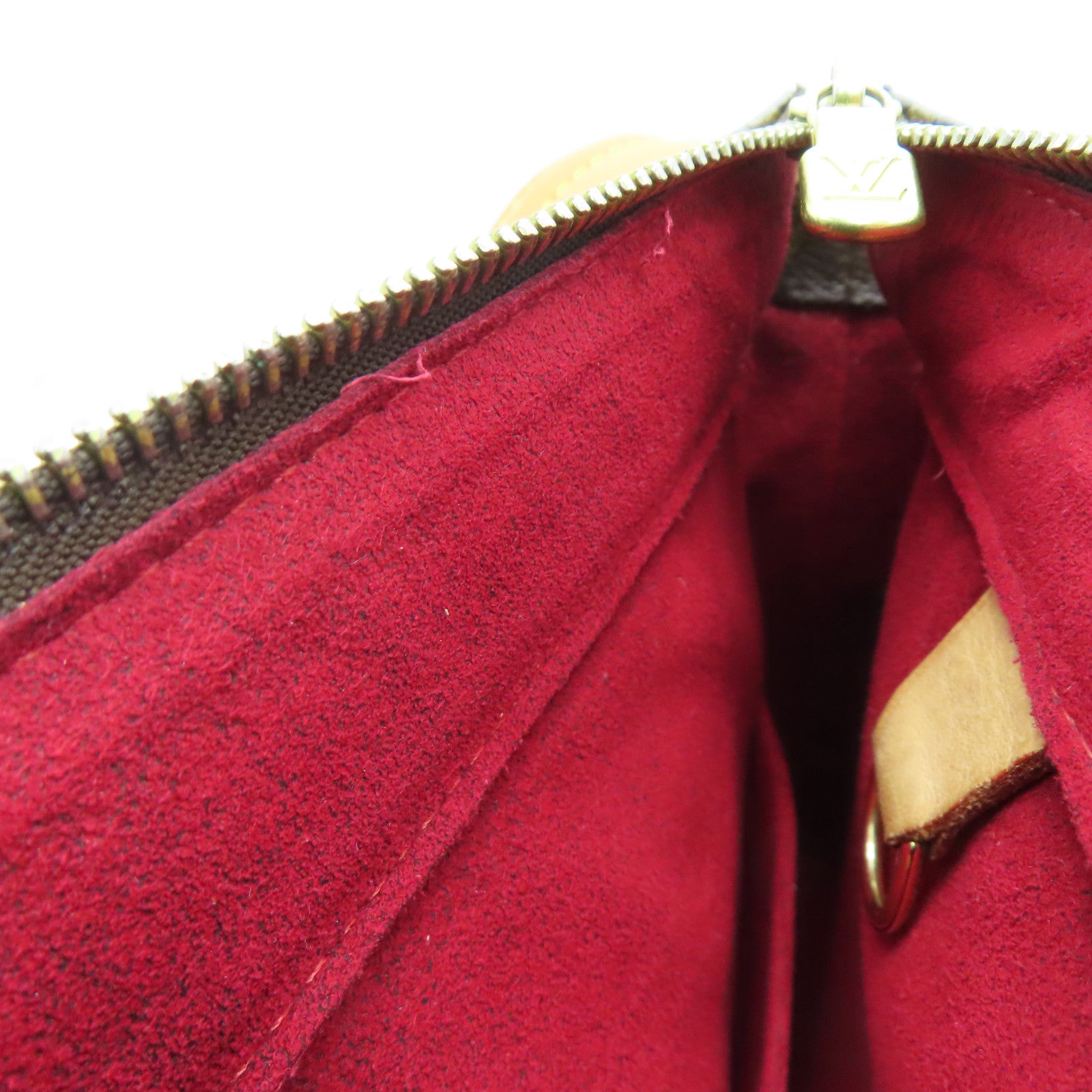 LOUIS VUITTON Monogram Viva Cite GM Gold Buckle Hand Bag / Shoulder Bag Brown