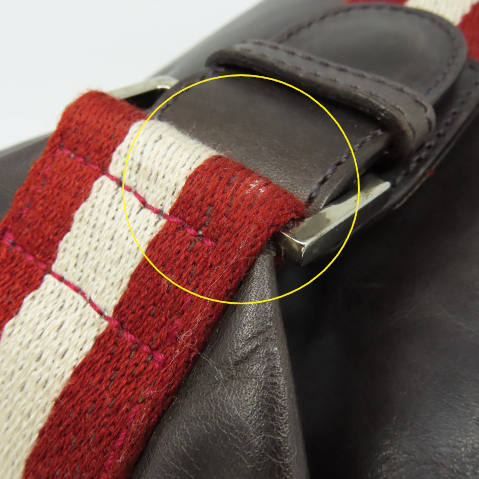 BALLY 牛皮皮革Hand Bag手挽袋啡色