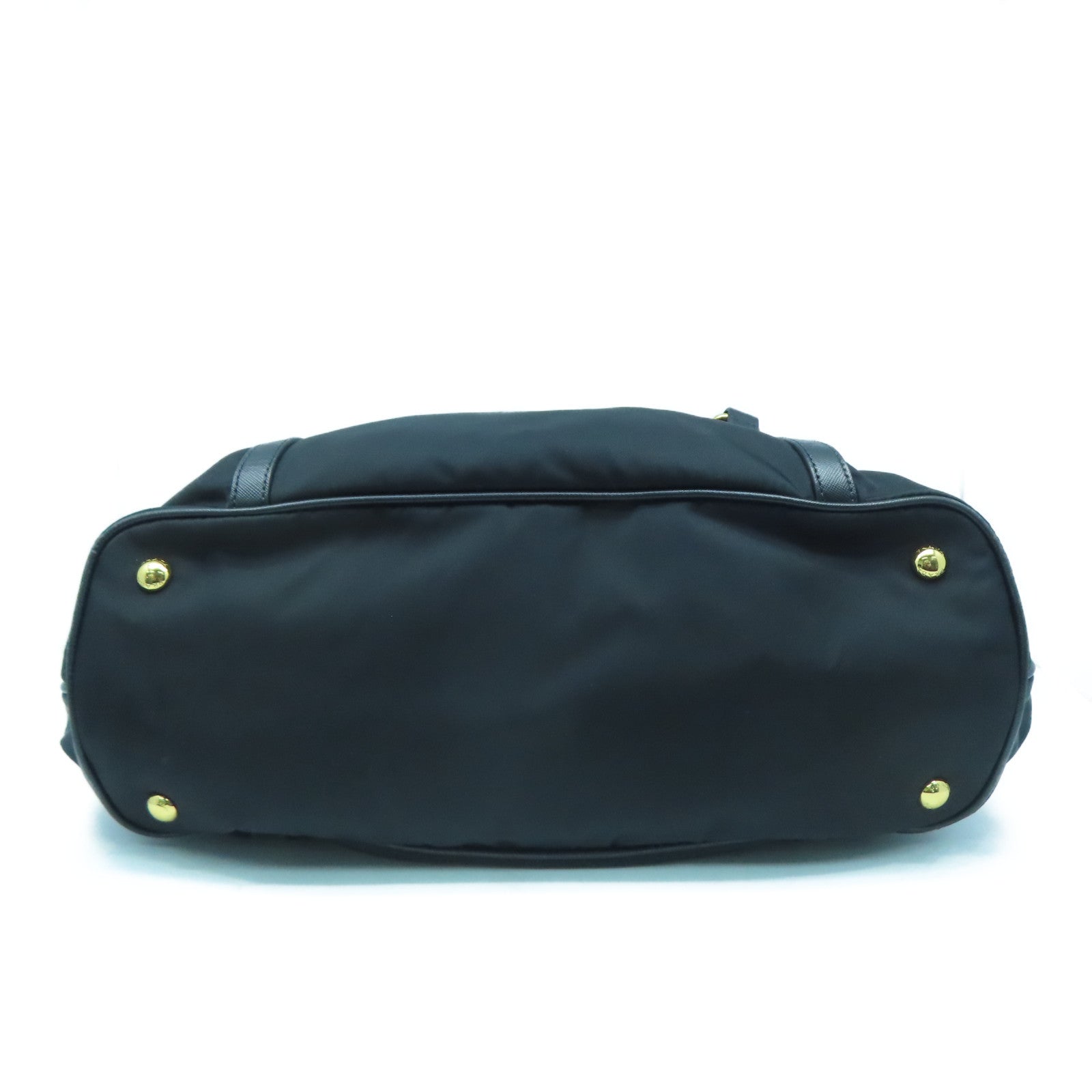 PRADA 尼龍2 Way Shoulder Bag金扣手挽肩背兩用袋黑色