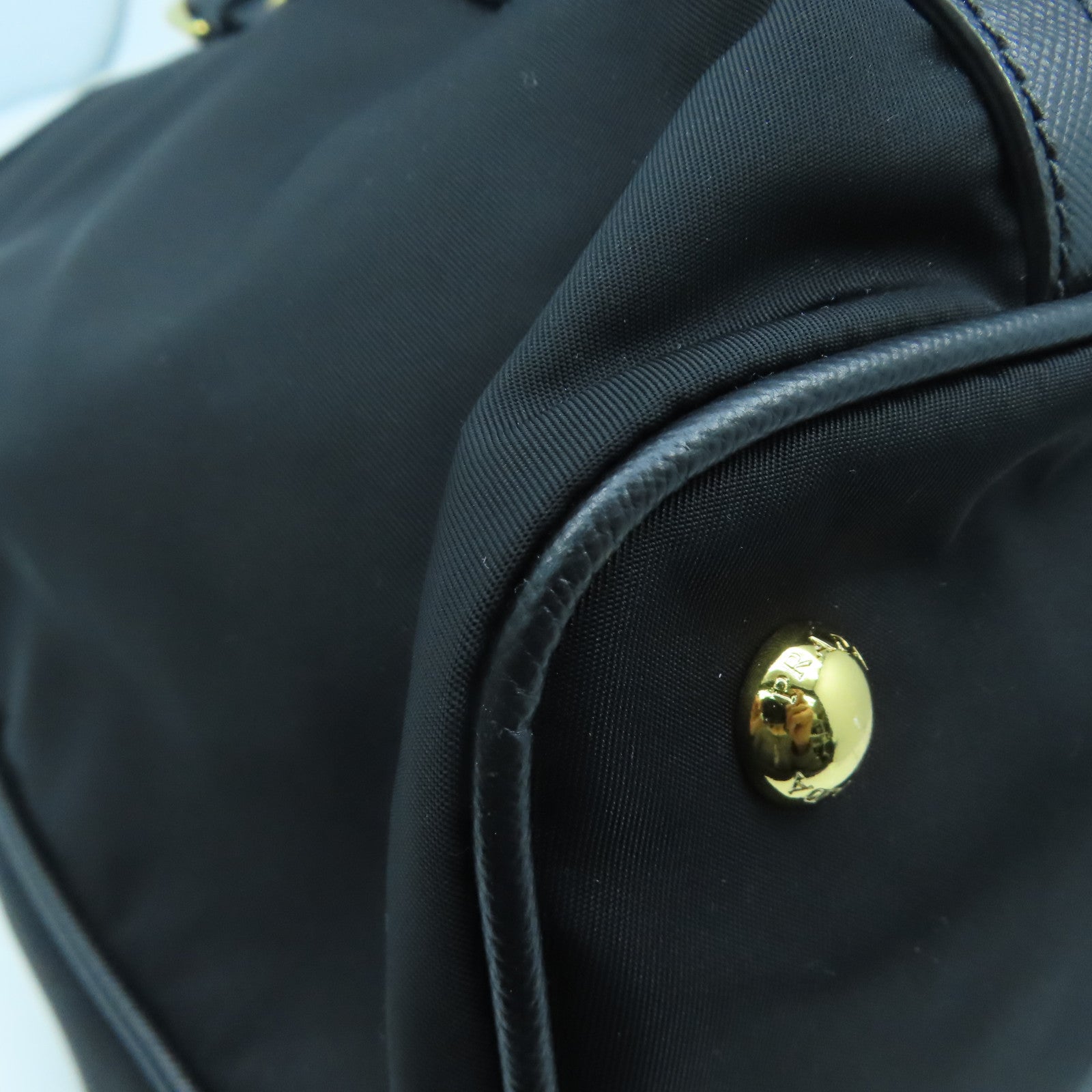PRADA 尼龍2 Way Shoulder Bag金扣手挽肩背兩用袋黑色