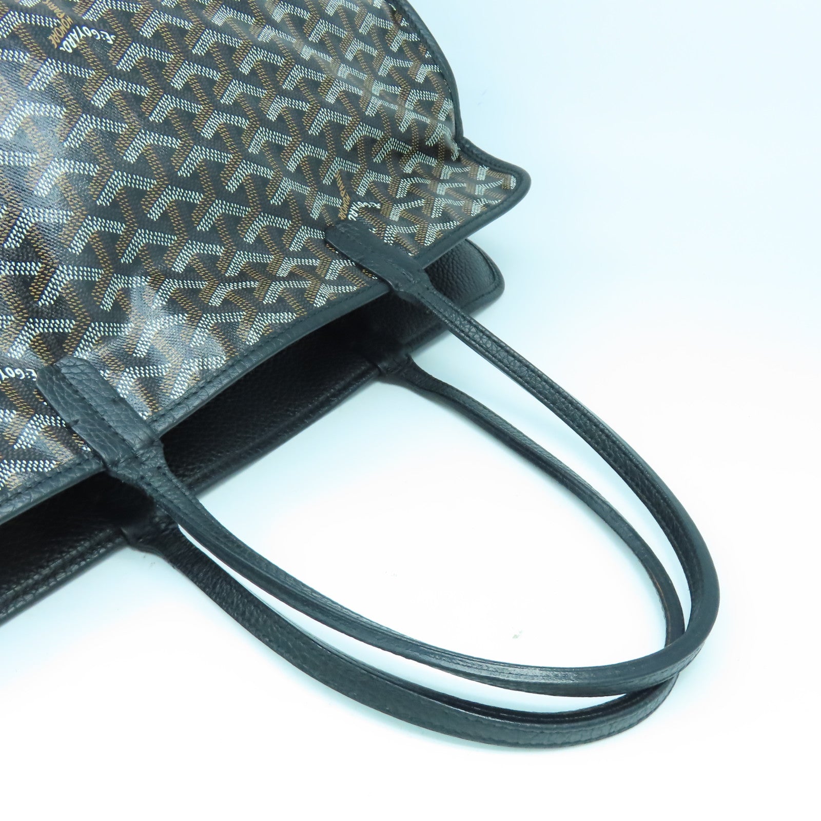 GOYARD 塗層帆布Sac Hardy Pet Carrier PM銀扣肩背袋黑色