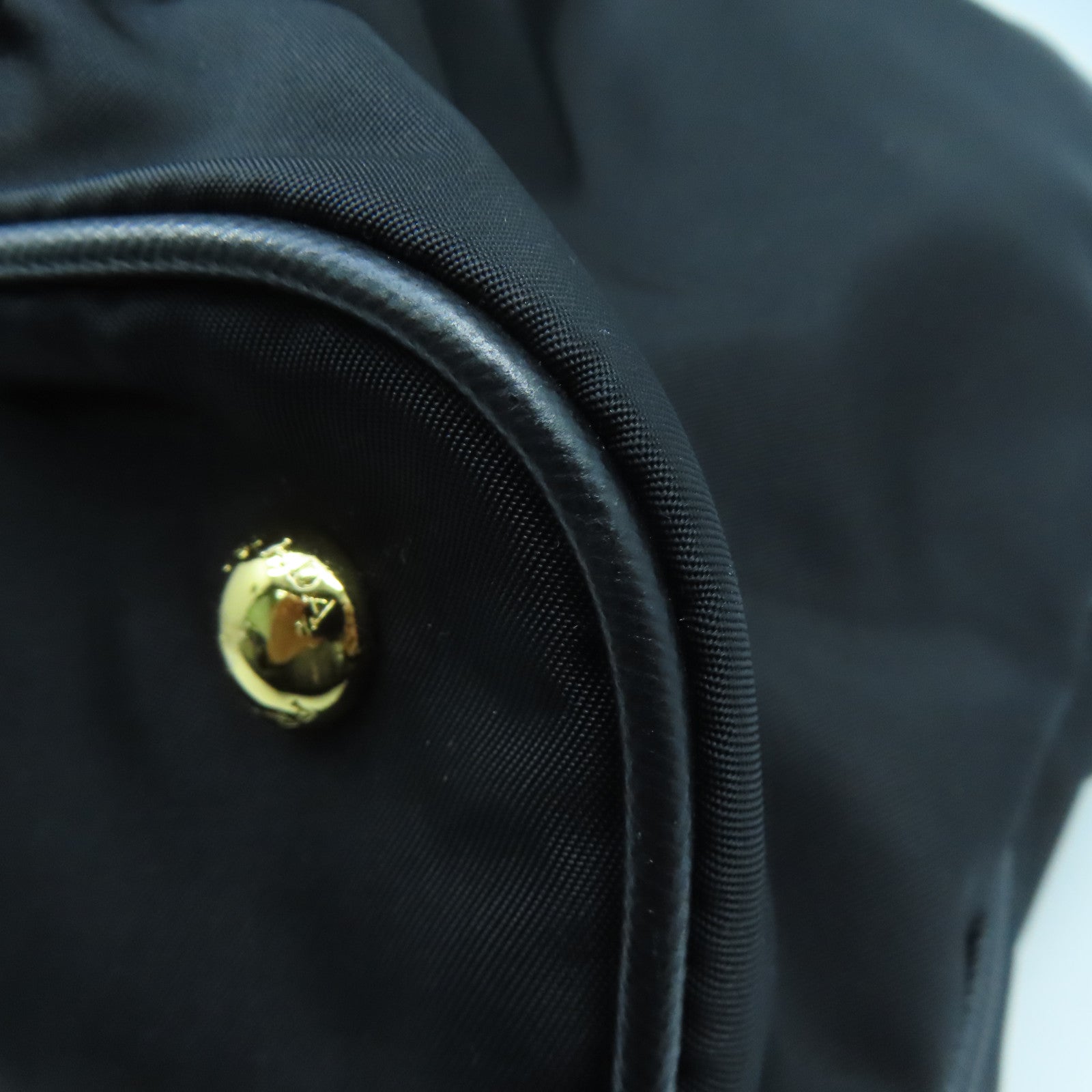 PRADA 尼龍2 Way Shoulder Bag金扣手挽肩背兩用袋黑色