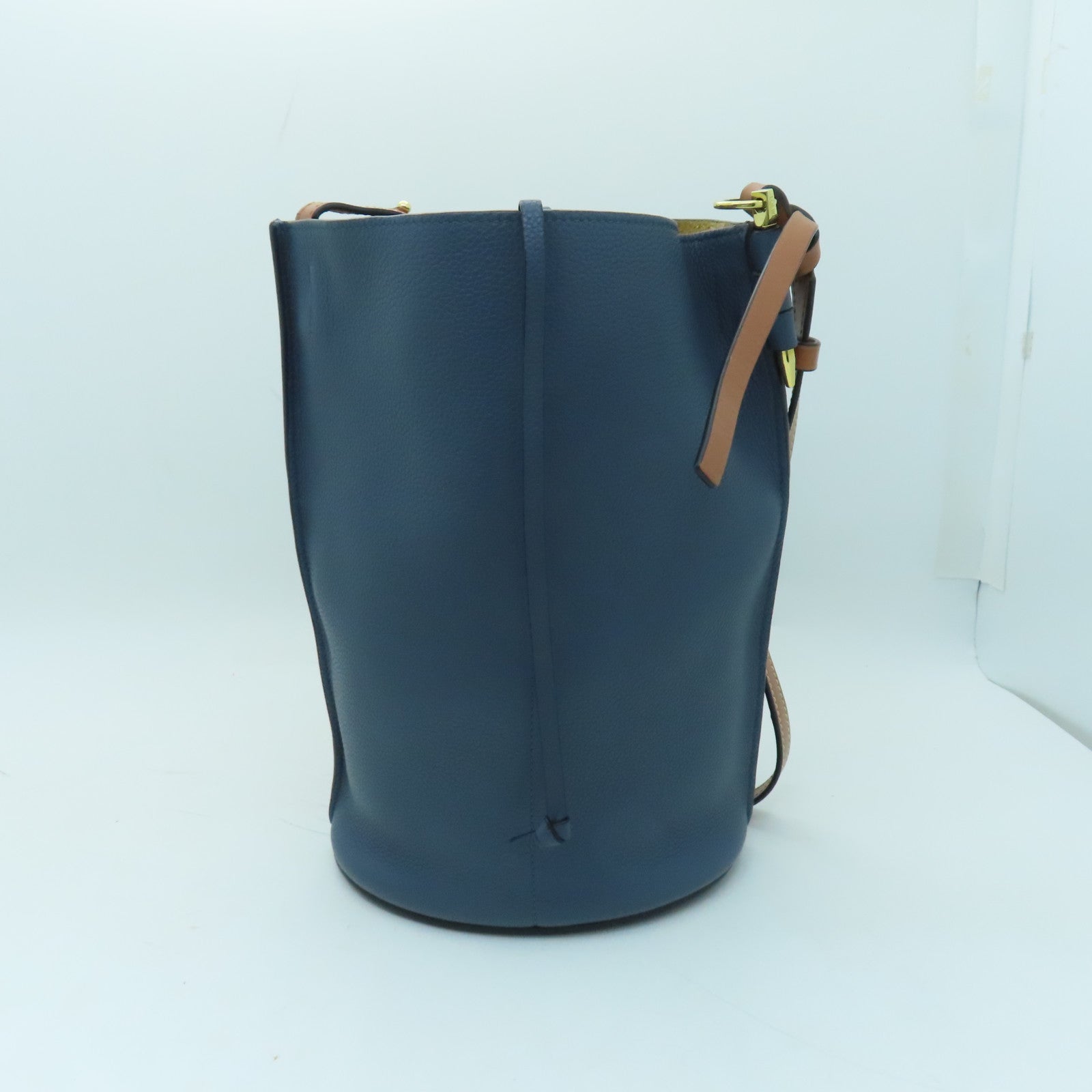 LOEWE 牛皮皮革Shoulder Bag金扣肩背袋藍色