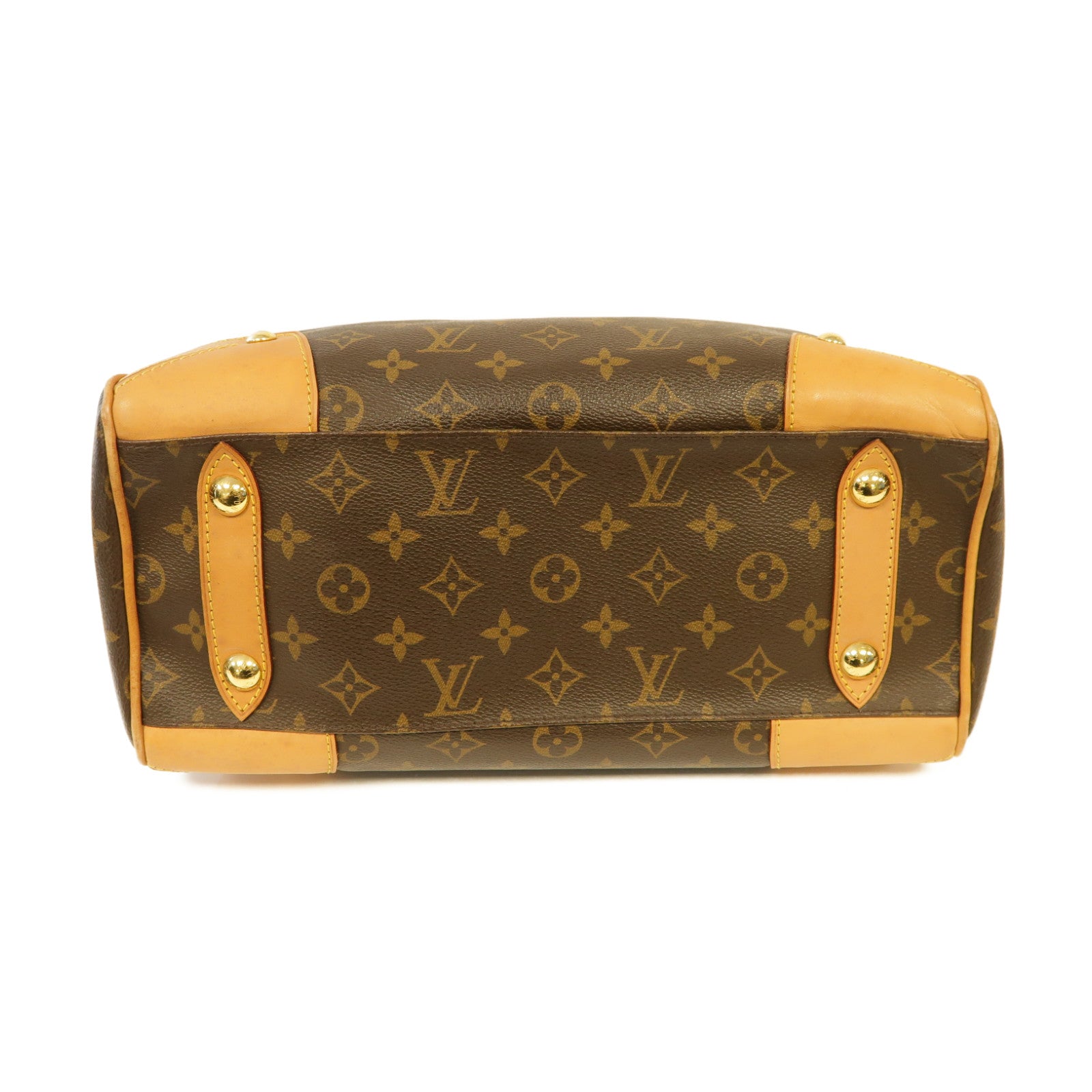 LOUIS VUITTON Monogram Retiro PM金扣手挽肩背兩用袋棕色
