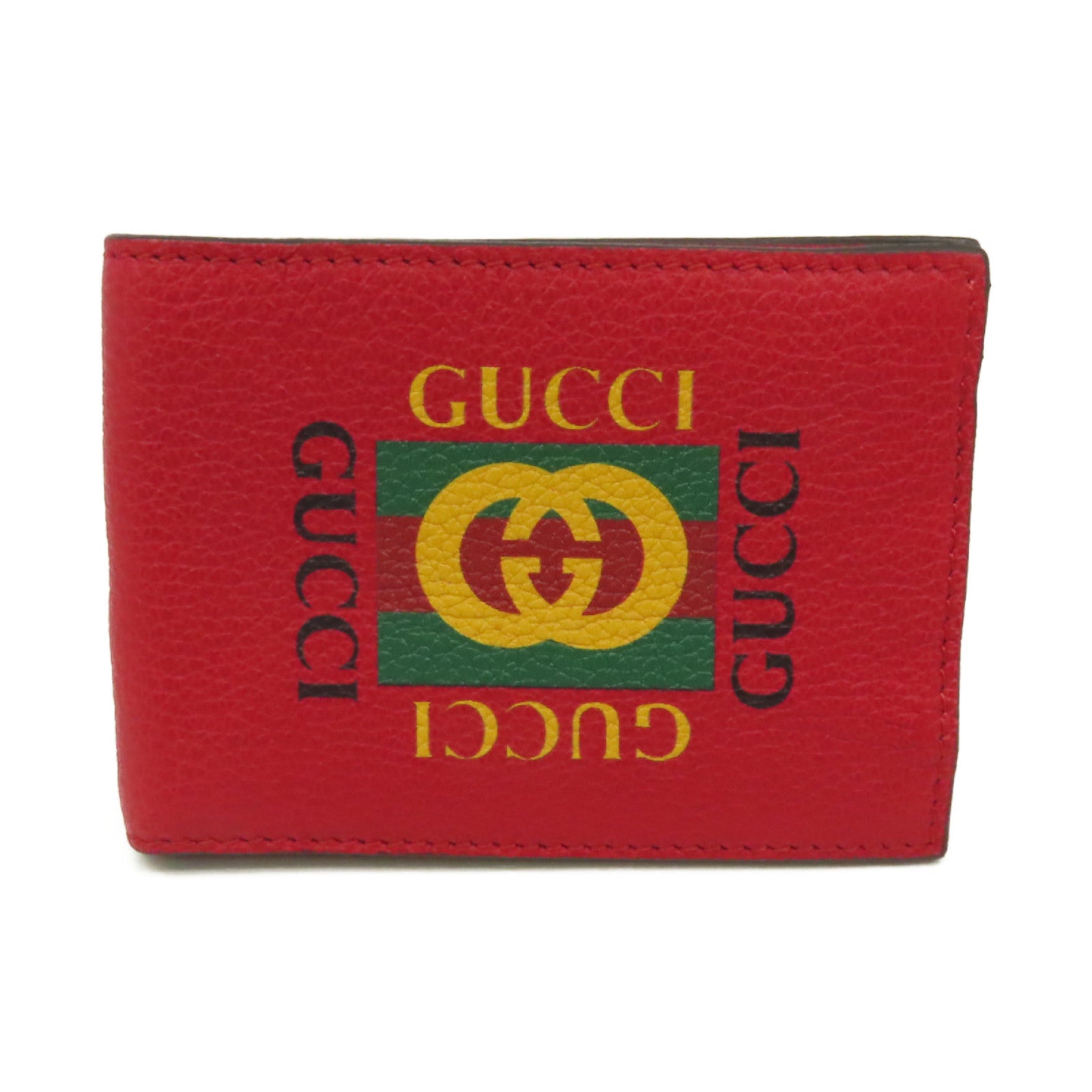 GUCCI 牛皮皮革Short Wallet短錢包紅色