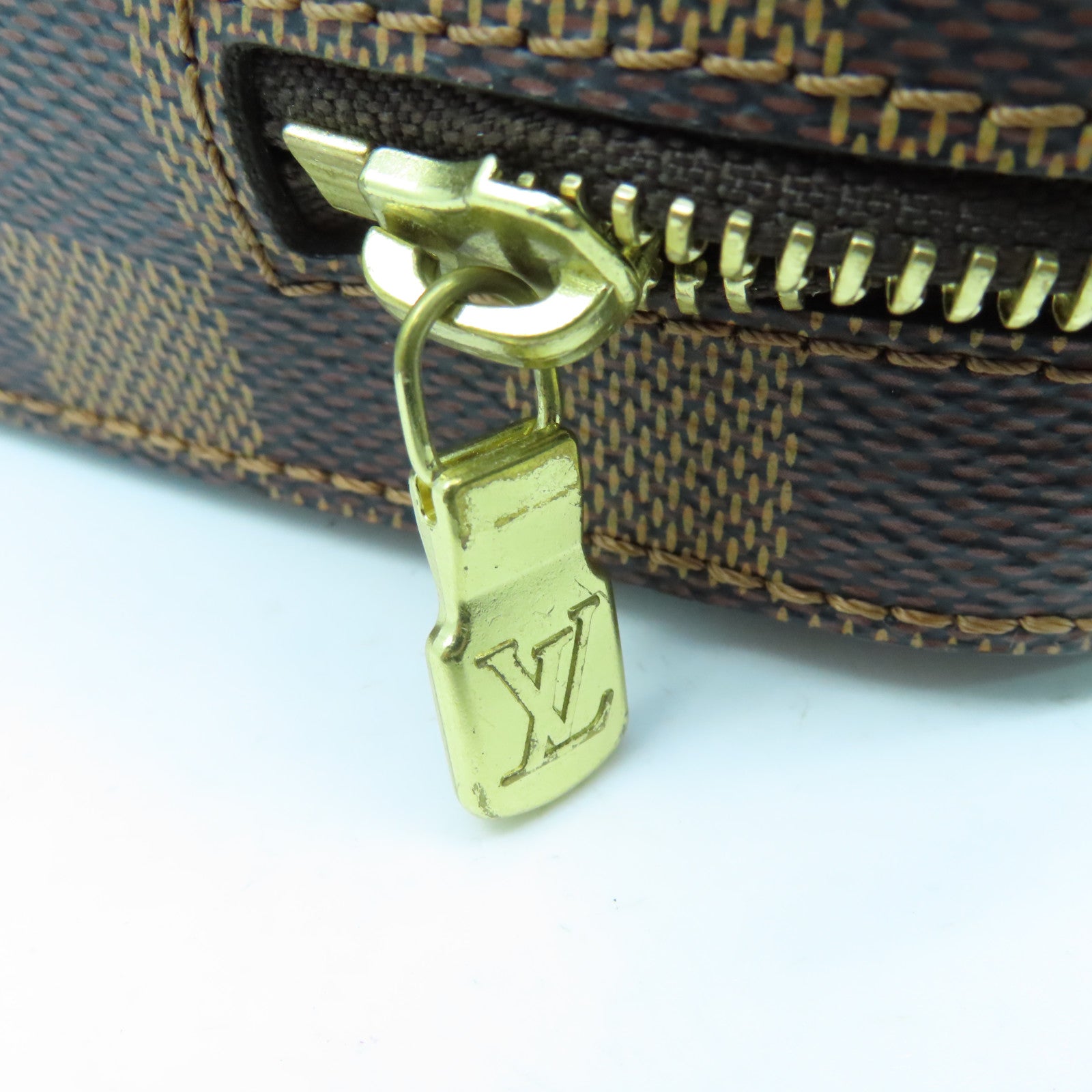LOUIS VUITTON Damier Geronimos Waist Bag金扣腰包啡色