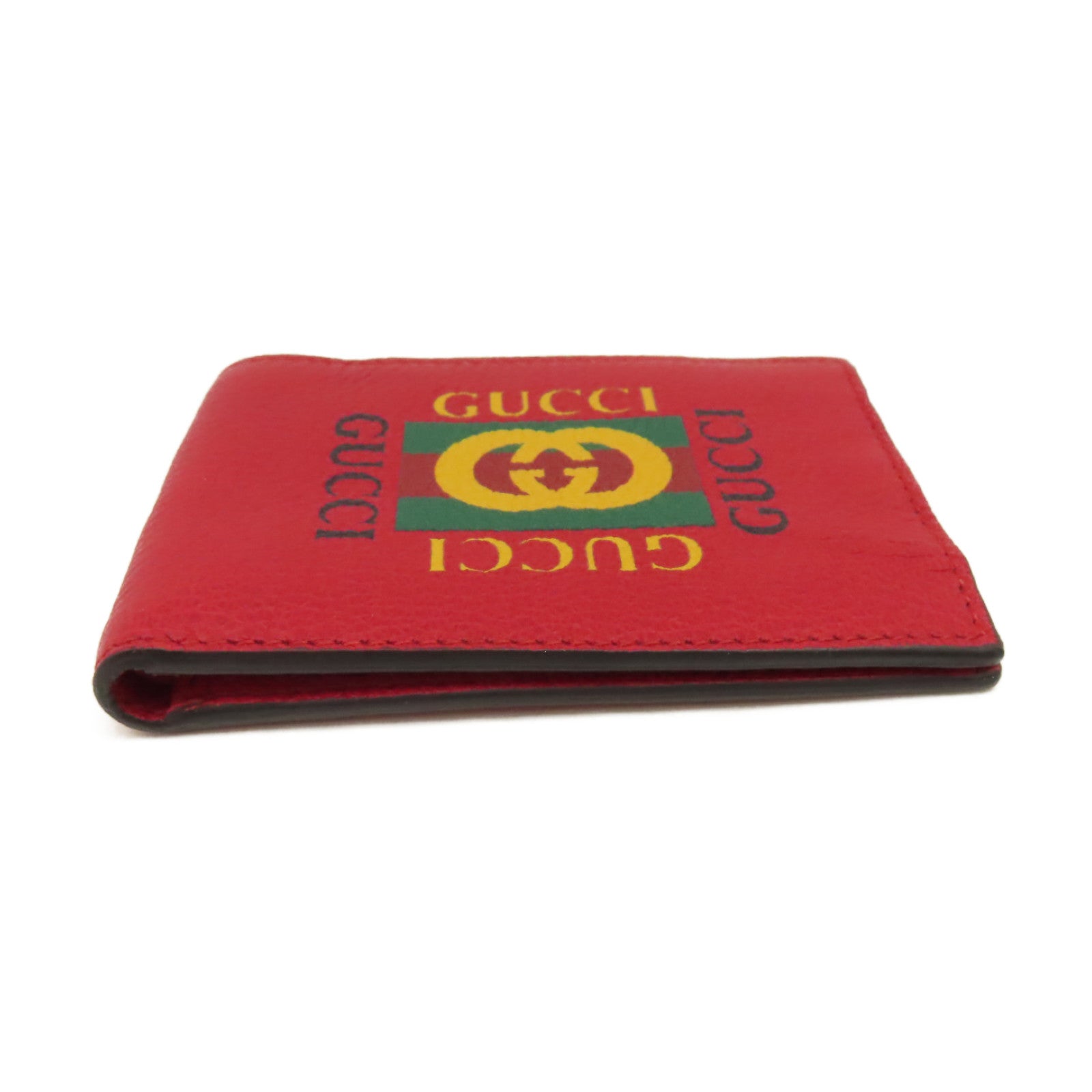 GUCCI 牛皮皮革Short Wallet短錢包紅色