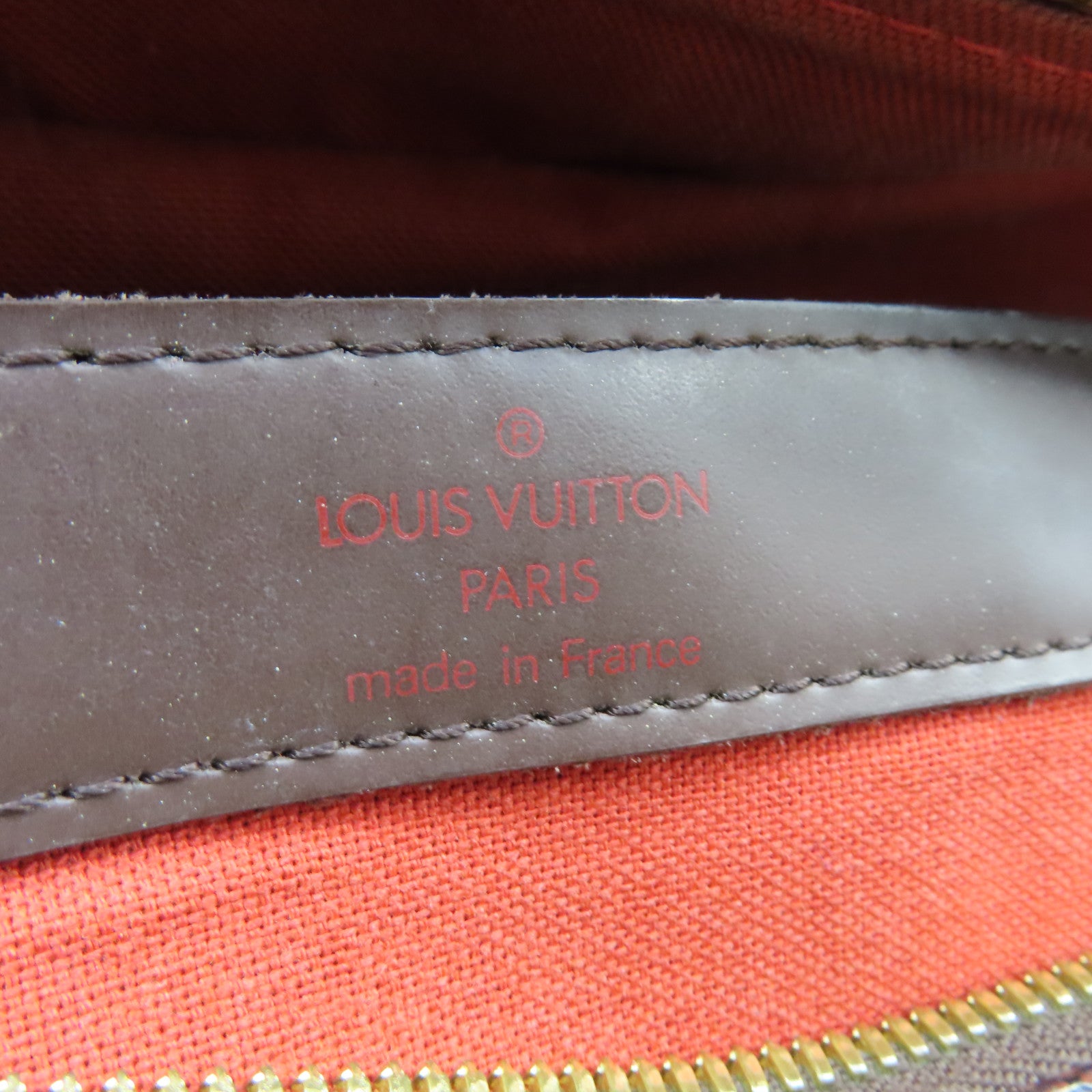 LOUIS VUITTON Damier Naviglio金扣肩背袋啡色