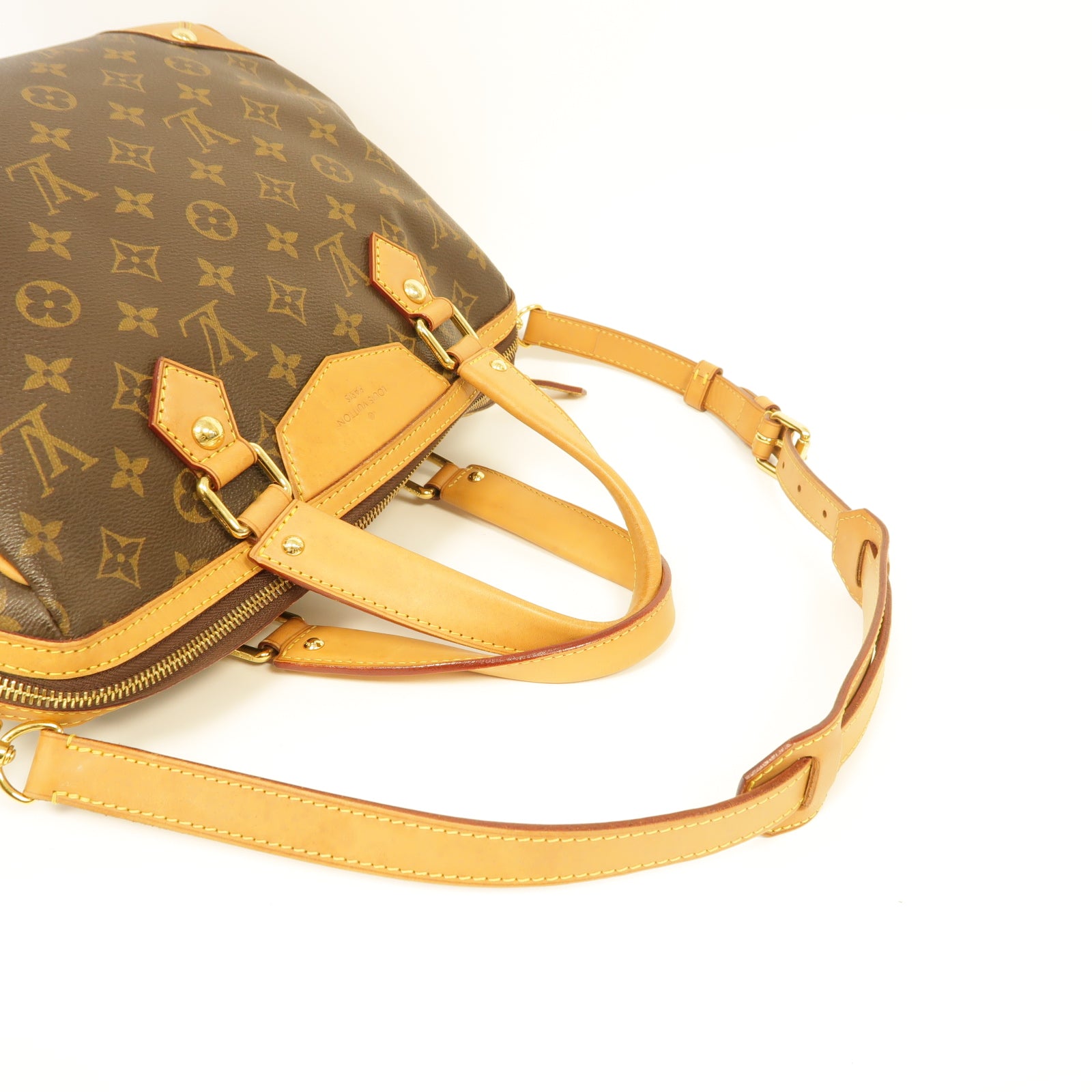 LOUIS VUITTON Monogram Retiro PM金扣手挽肩背兩用袋棕色