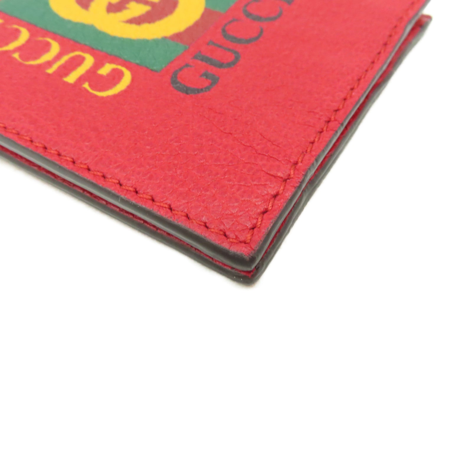 GUCCI 牛皮皮革Short Wallet短錢包紅色