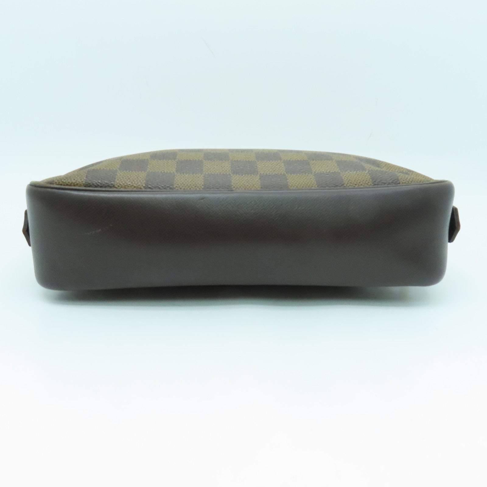 LOUIS VUITTON Damier塗層帆布Trousse Toilteet 金扣手提包啡色