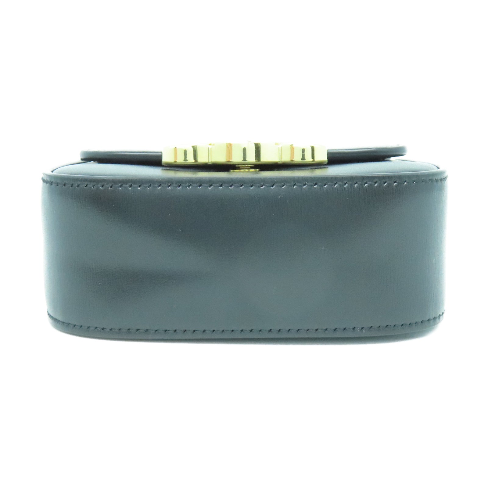 CELINE 牛皮皮革Claude Mini Bag金扣肩背袋黑色