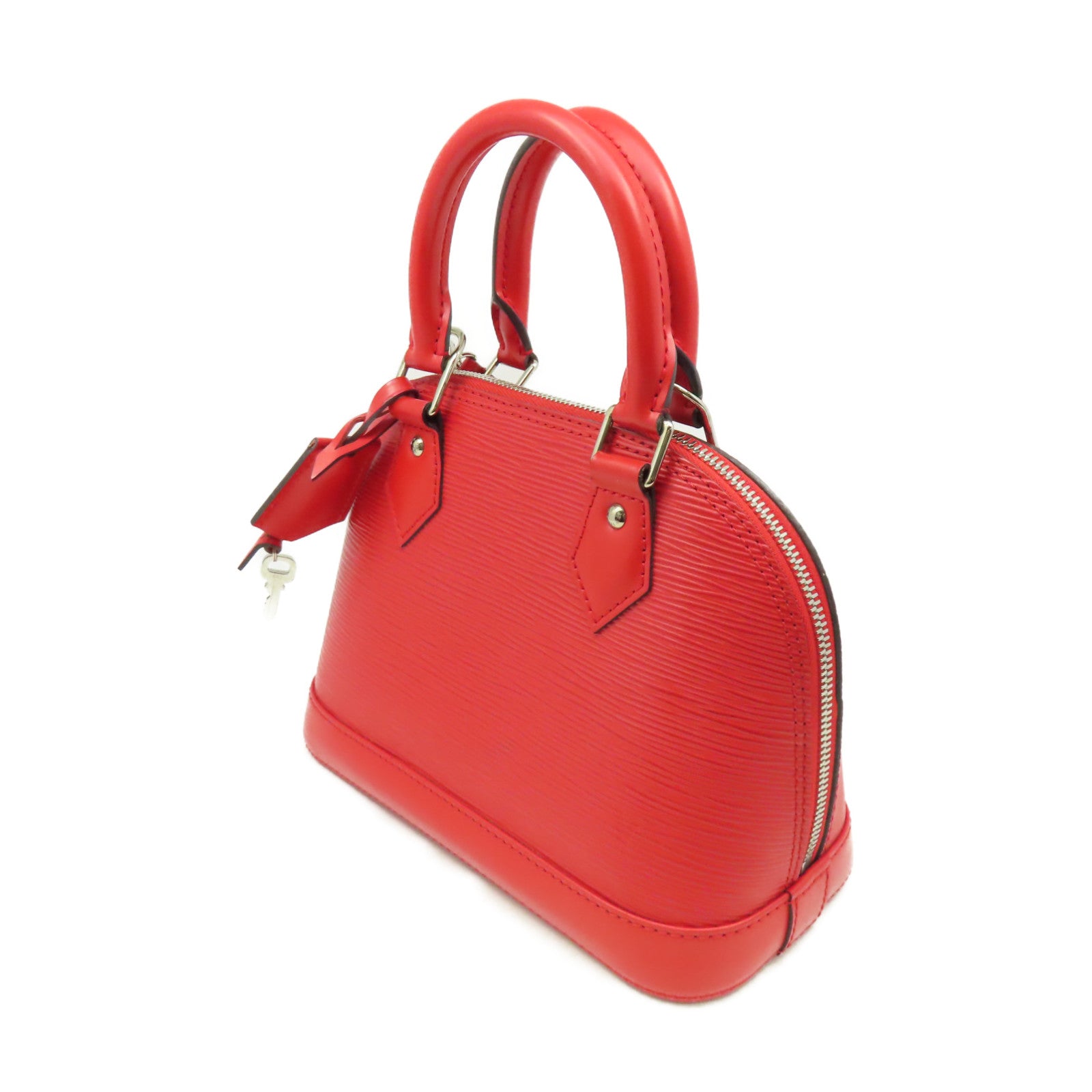 LOUIS VUITTON Epi Alma BB 2Way Shoulder Bag銀扣手挽肩背兩用袋紅色