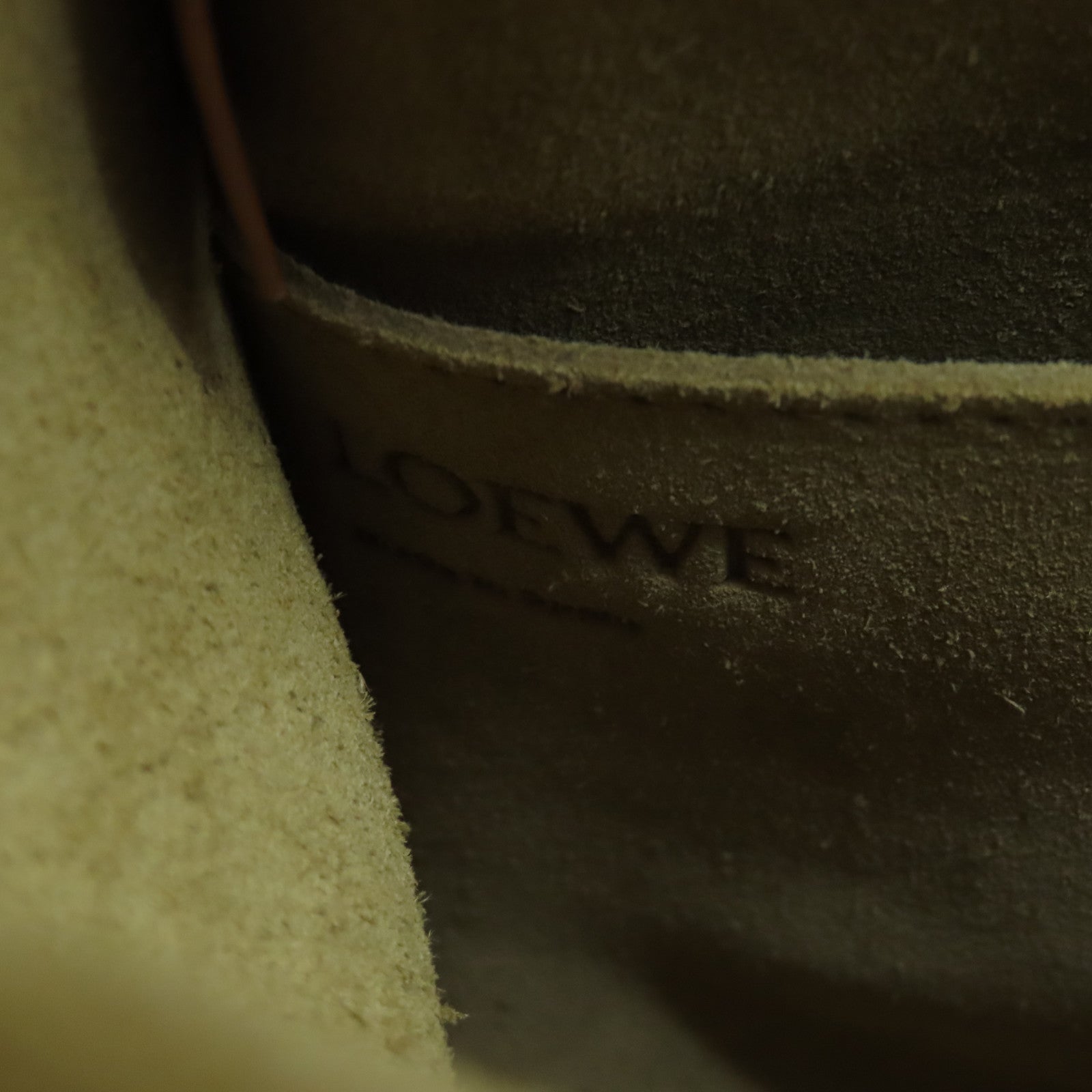 LOEWE 牛皮皮革Shoulder Bag金扣肩背袋藍色