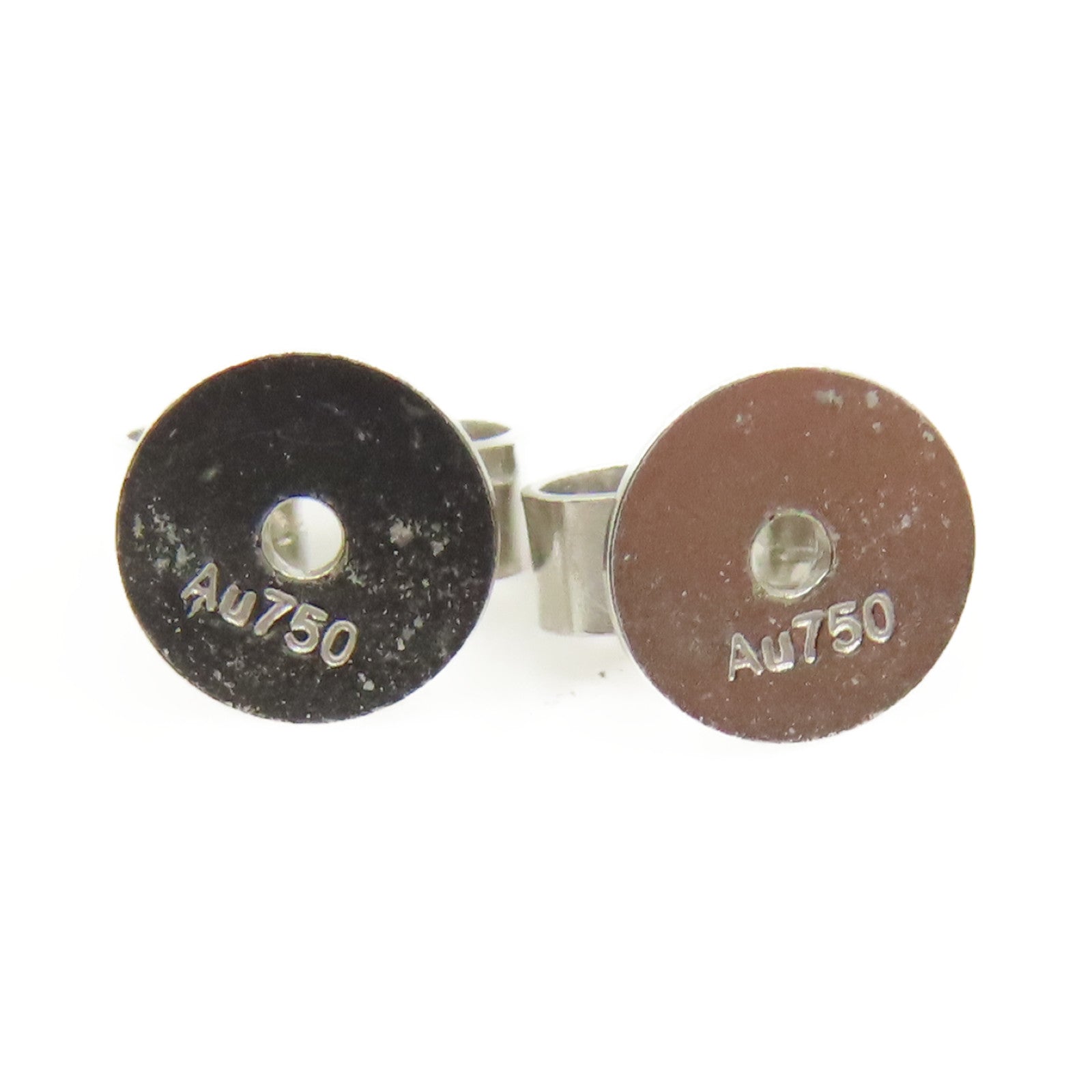 JEWELRY 18K白金Diamond Earrings 0.09ct/0.089ct钻石耳环