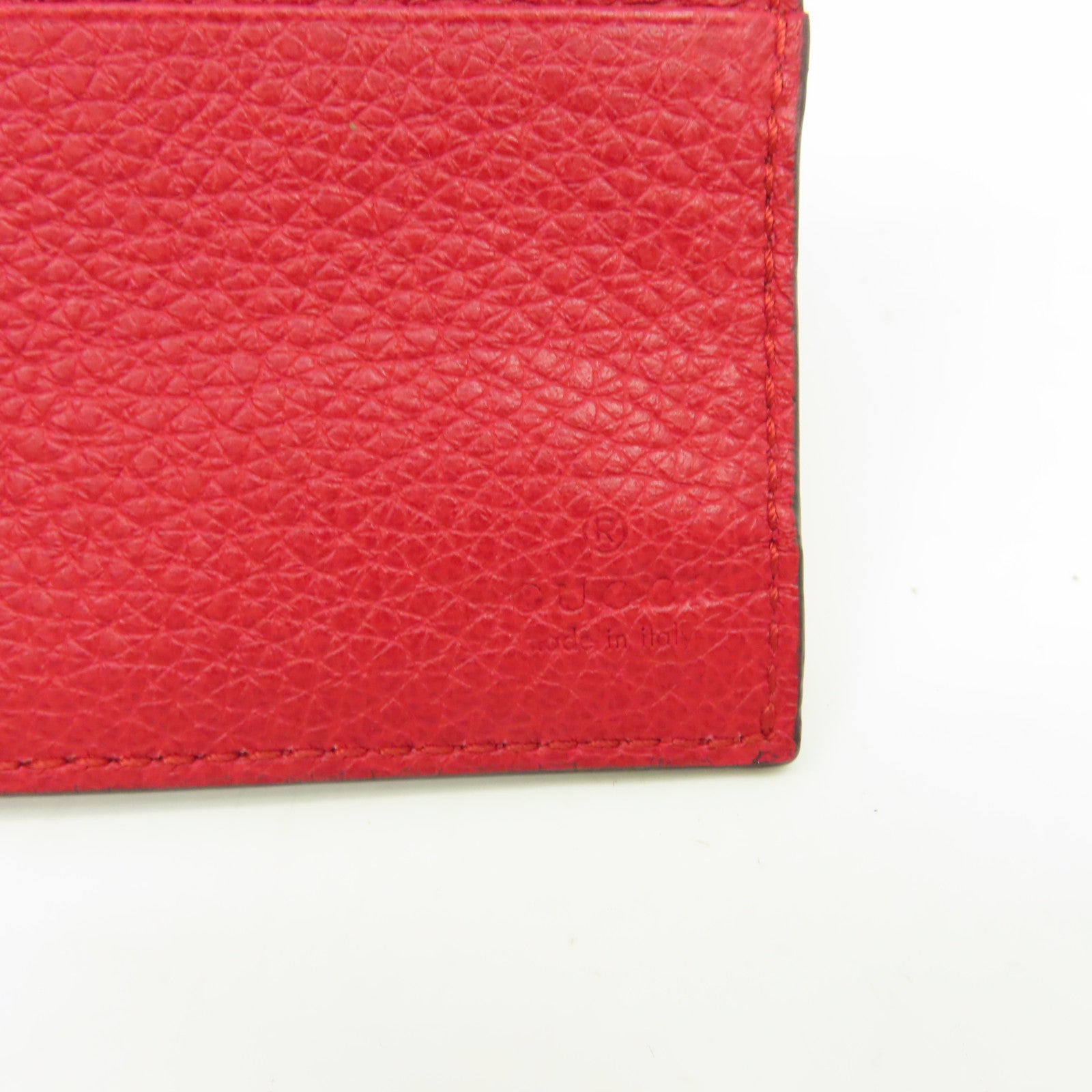 GUCCI 牛皮皮革Short Wallet短錢包紅色