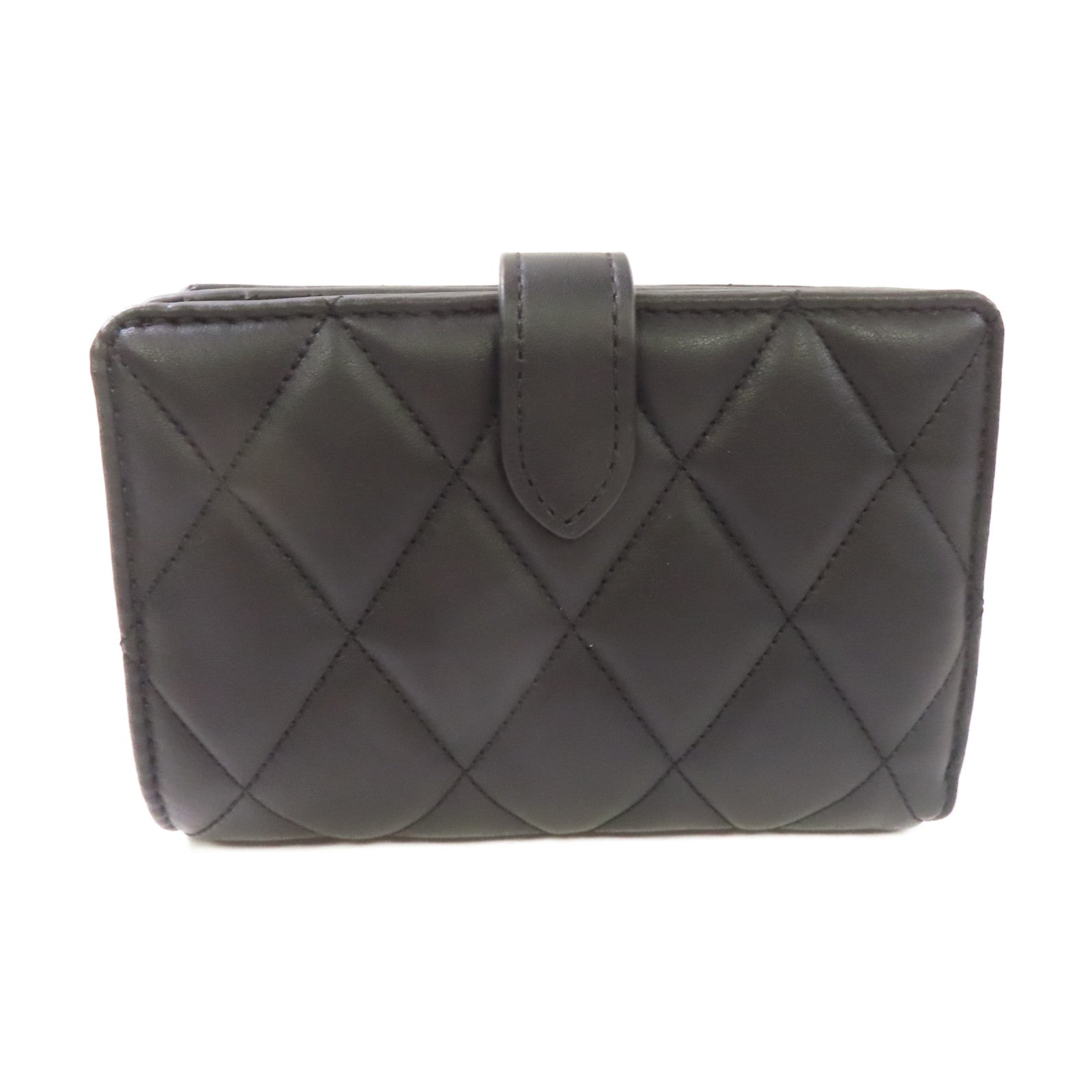 Kate Spade 牛皮皮革Short Wallet金扣短錢包黑色