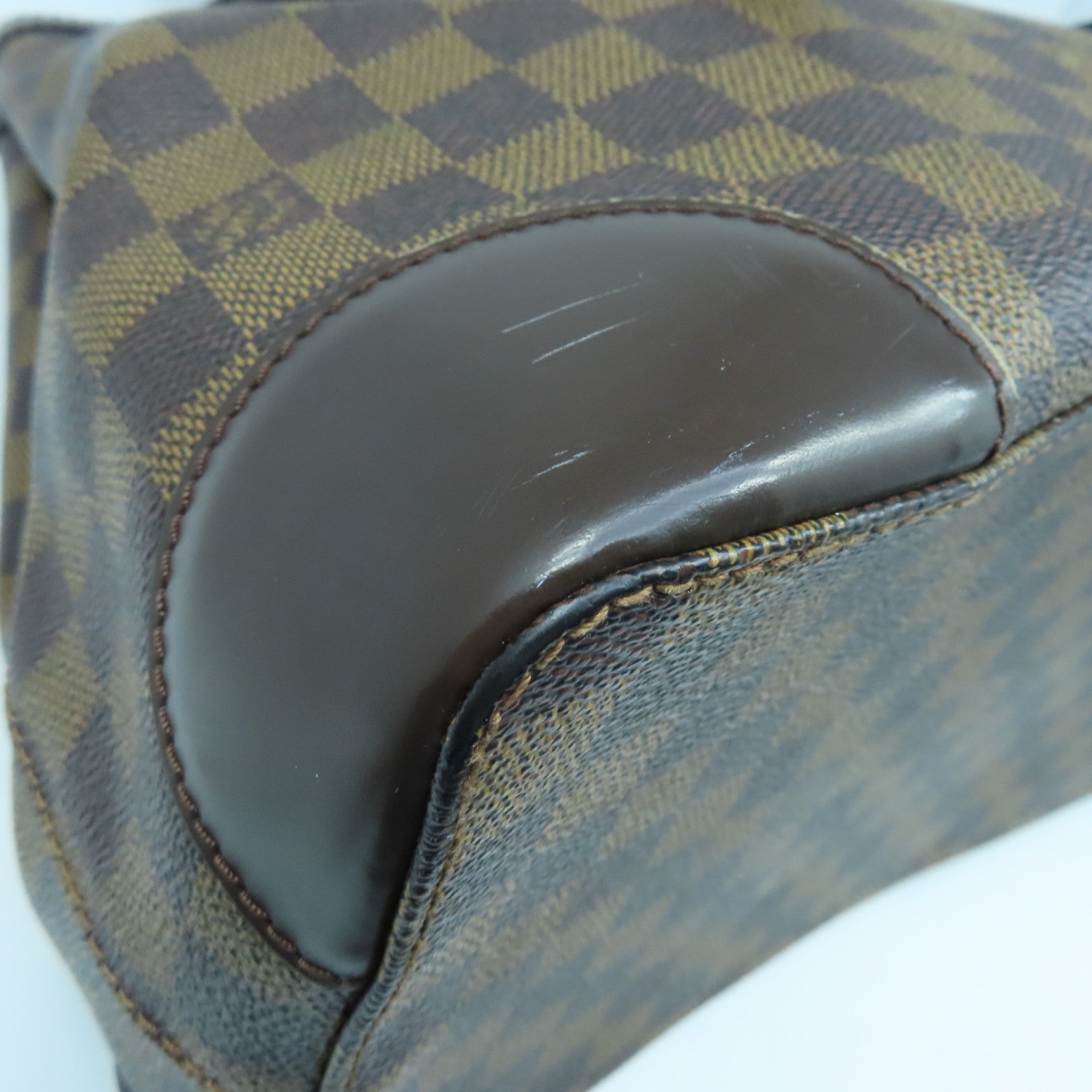 LOUIS VUITTON Damier Hampstead MM Tote Bag金扣手挽袋啡色