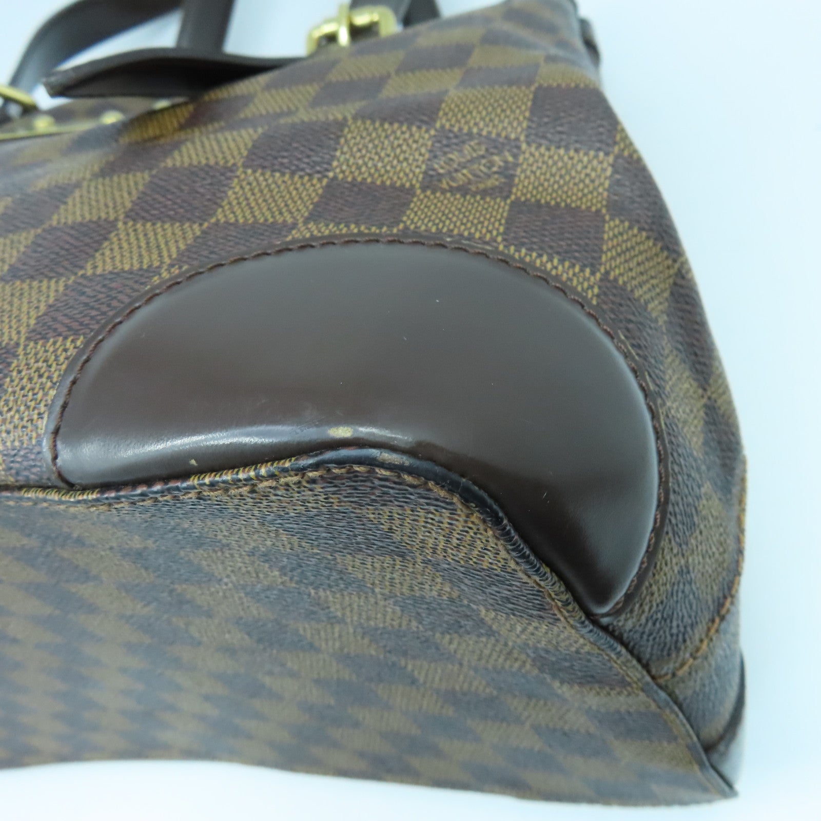 LOUIS VUITTON Damier Hampstead MM Tote Bag金扣手挽袋啡色