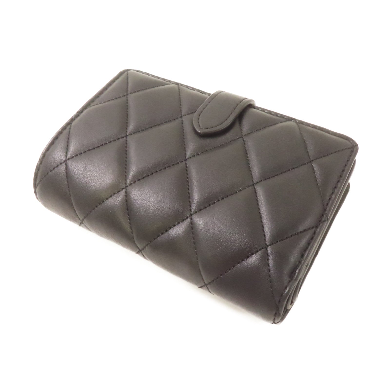 Kate Spade 牛皮皮革Short Wallet金扣短錢包黑色