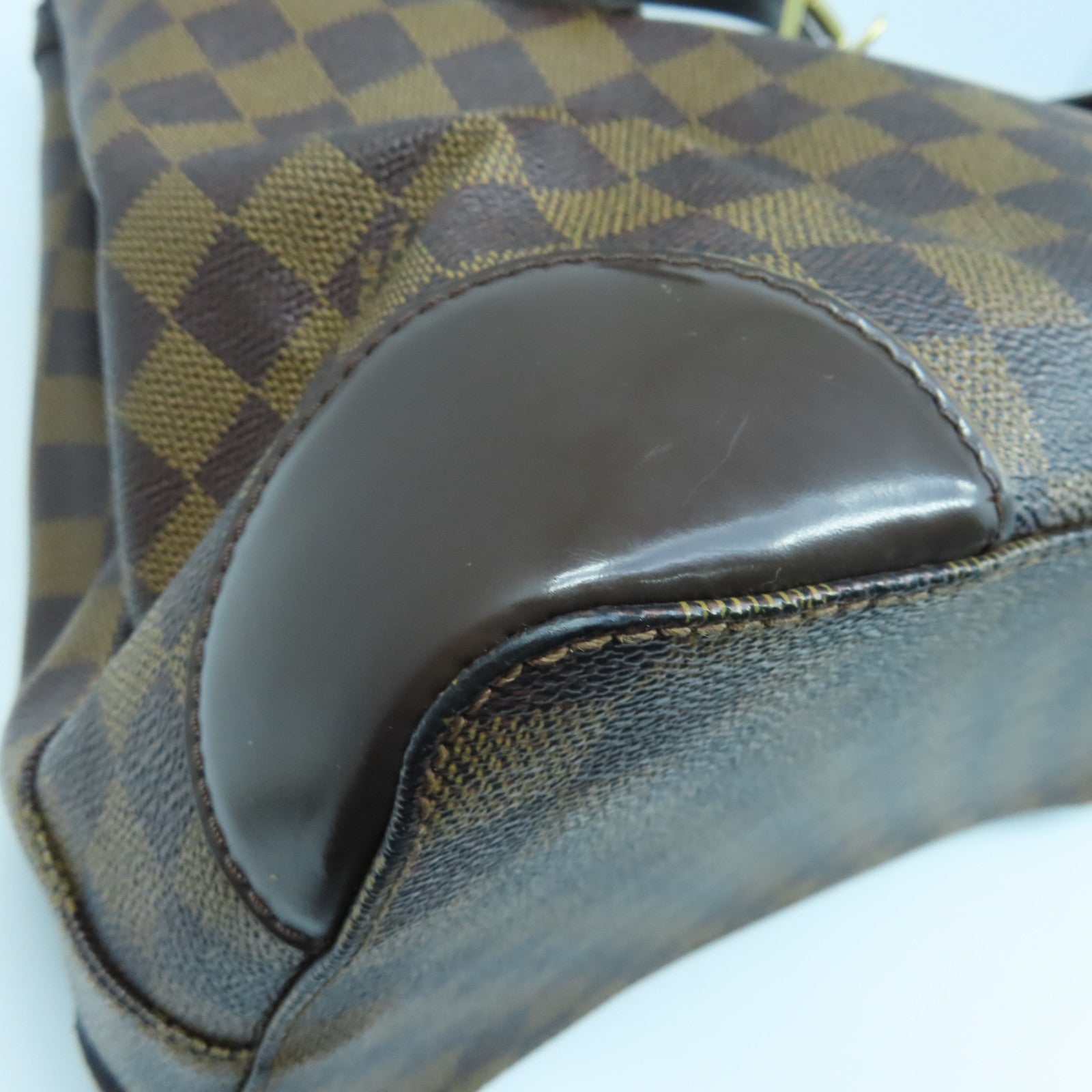 LOUIS VUITTON Damier Hampstead MM Tote Bag金扣手挽袋啡色