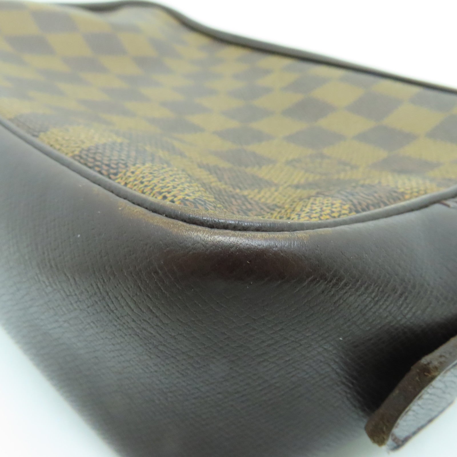 LOUIS VUITTON Damier塗層帆布Trousse Toilteet 金扣手提包啡色