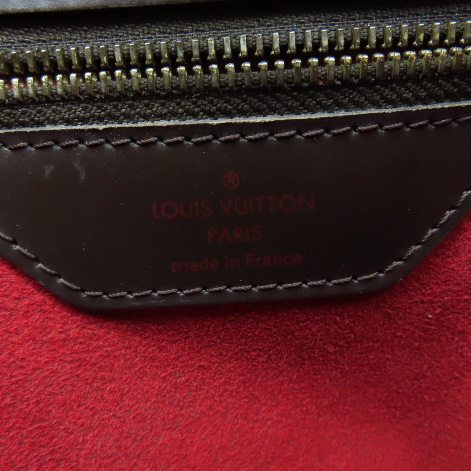 LOUIS VUITTON Damier Hampstead MM Tote Bag金扣手挽袋啡色