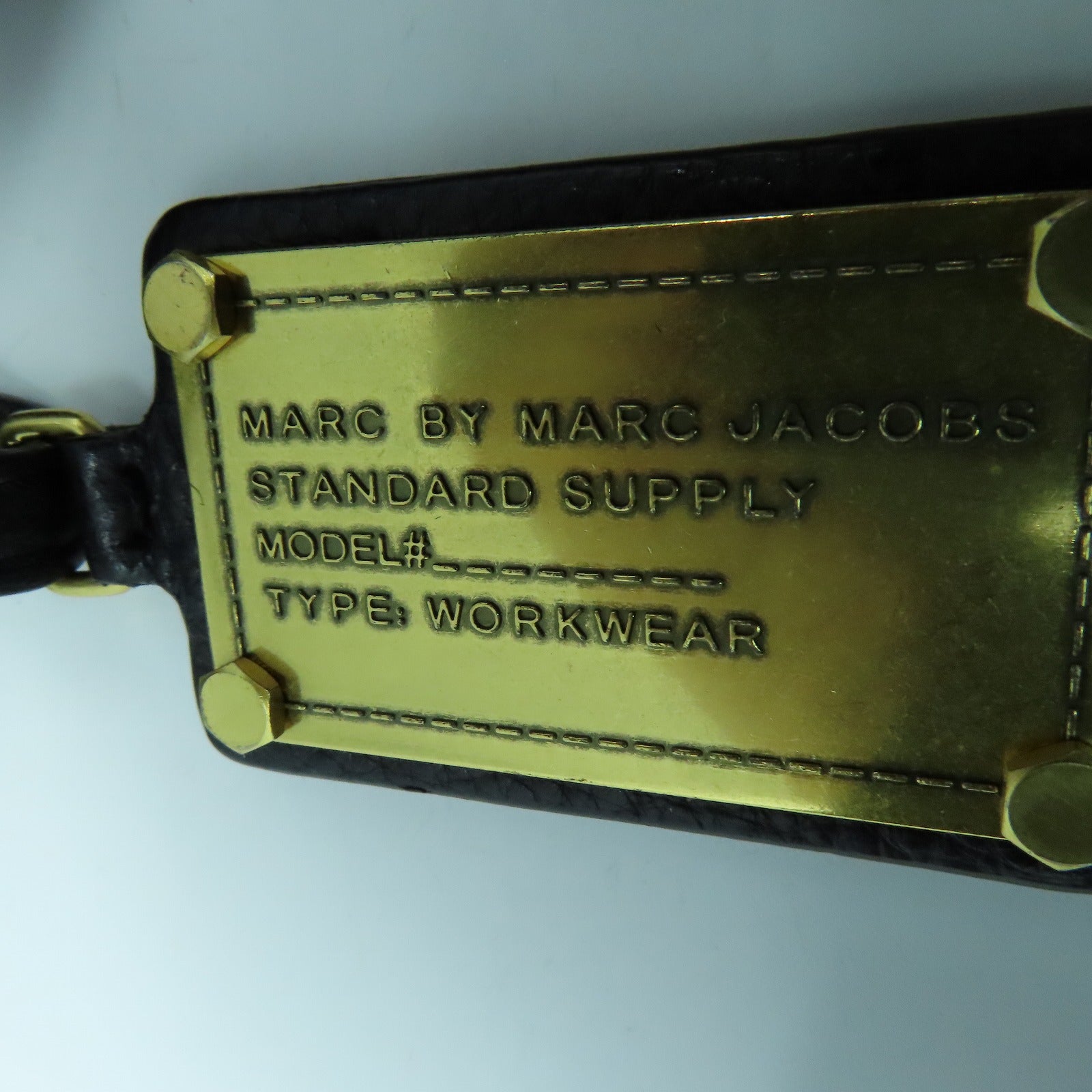 MARC JACOBS 牛皮皮革Shoulder Bag金扣肩背袋黑色