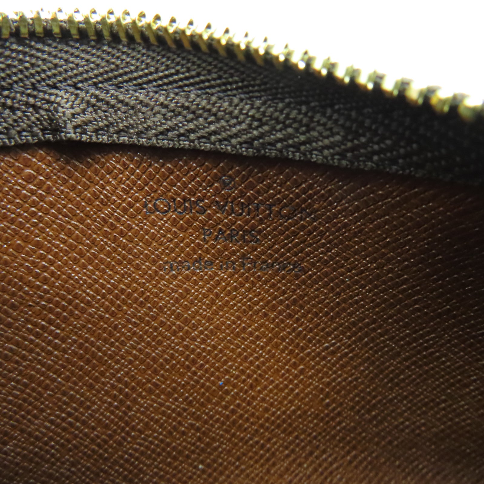LOUIS VUITTON Monogram Key Pouch金扣鎖匙包啡色