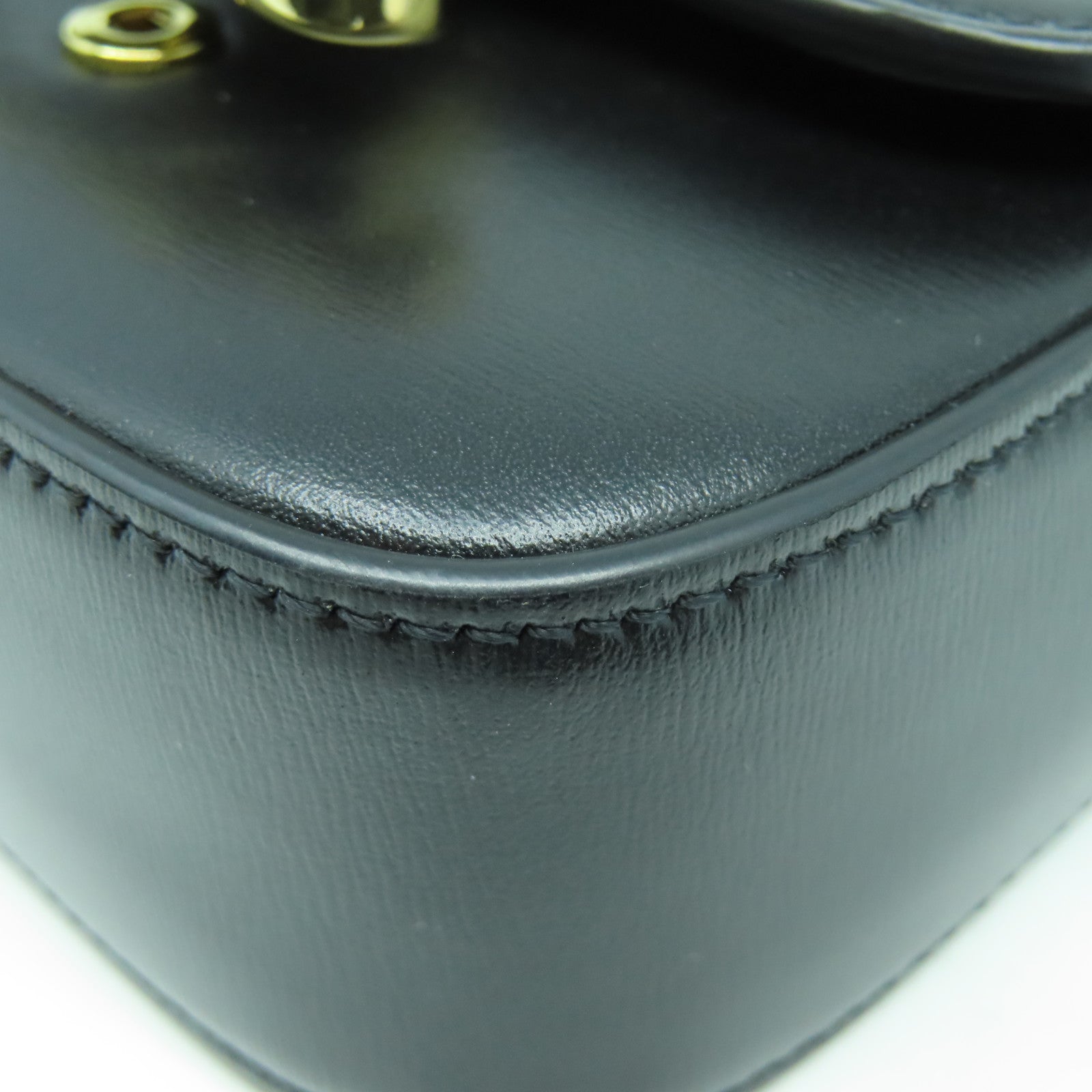 CELINE 牛皮皮革Claude Mini Bag金扣肩背袋黑色