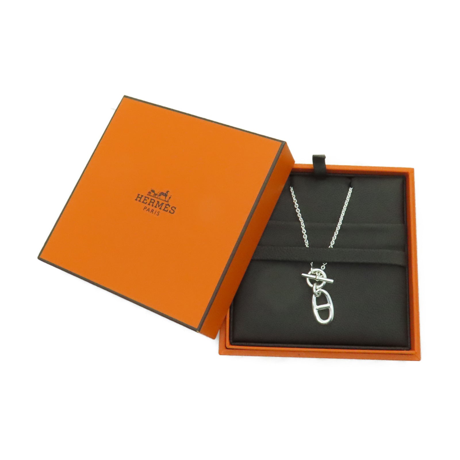HERMES 925純銀925 Necklace項鏈銀色