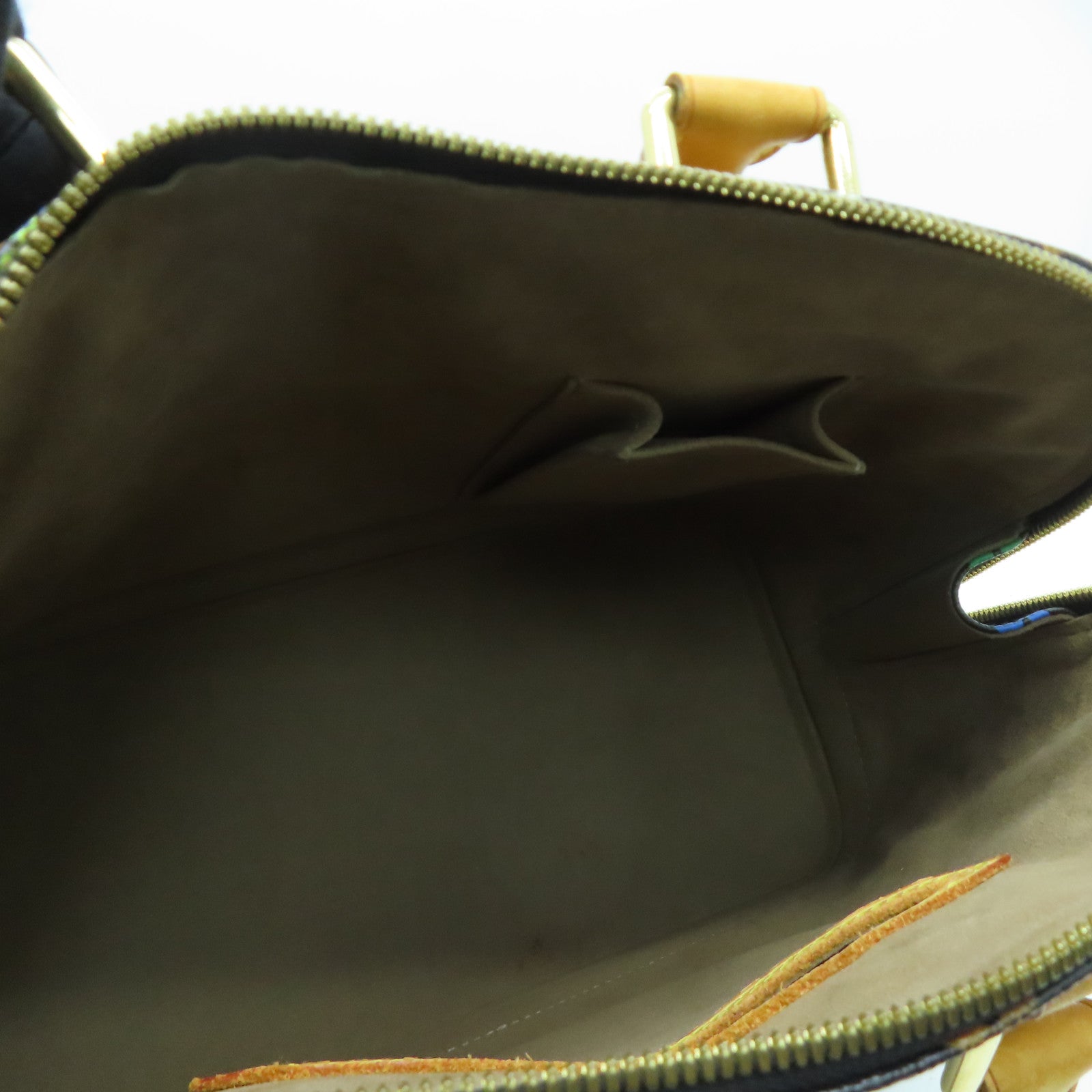 LOUIS VUITTON Monogram Multicolore Alma PM金扣手挽袋黑色彩色