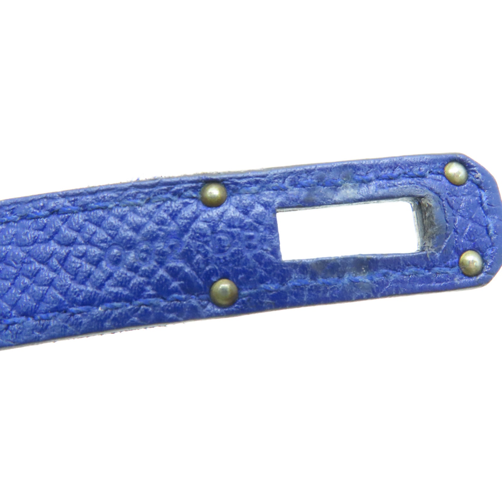 HERMES 【激減優惠】Epsom皮革Kelly Wallet銀扣長銀包藍色Blue Saphir